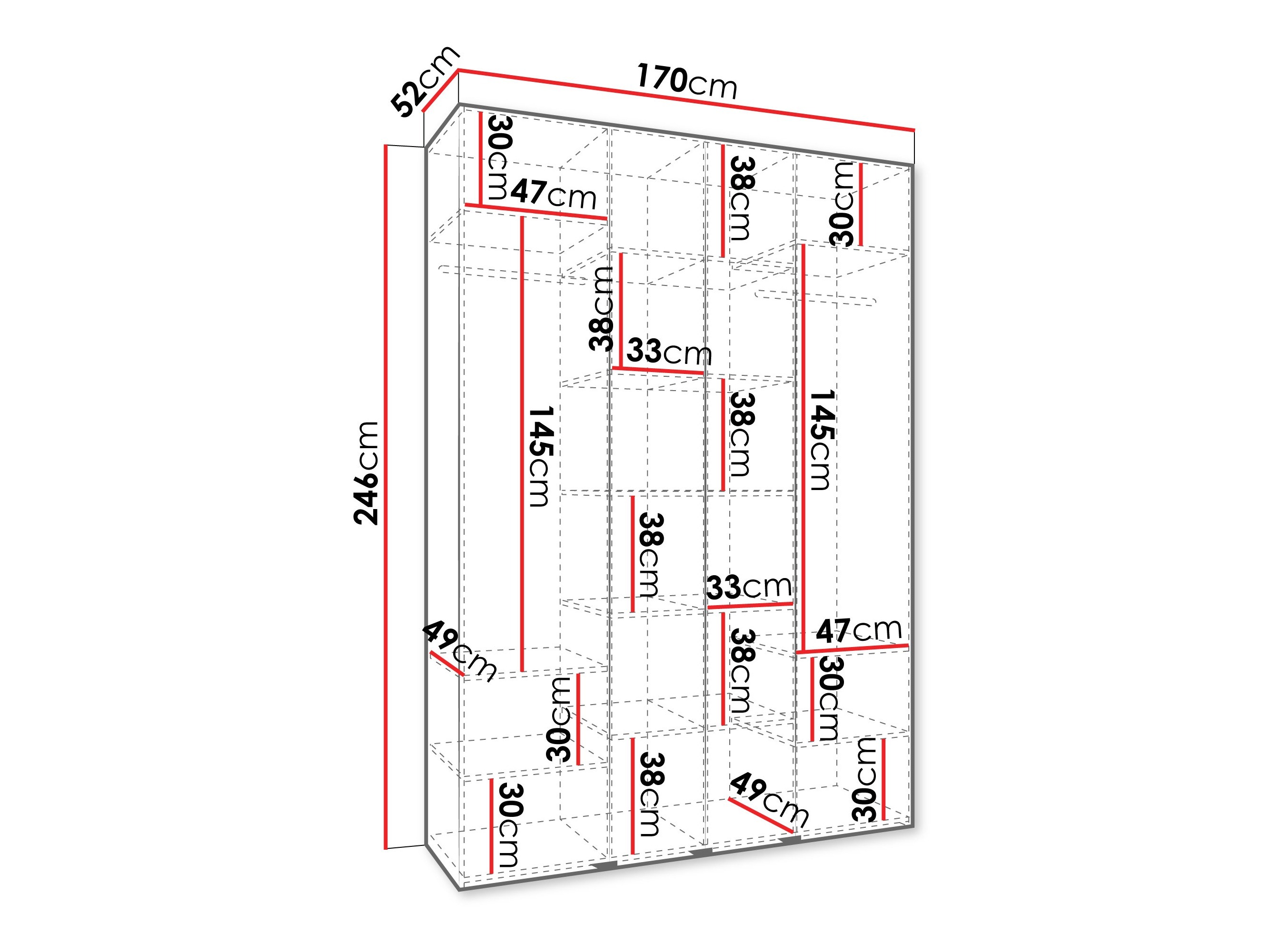 Skapis Hartford 564 (Balts)