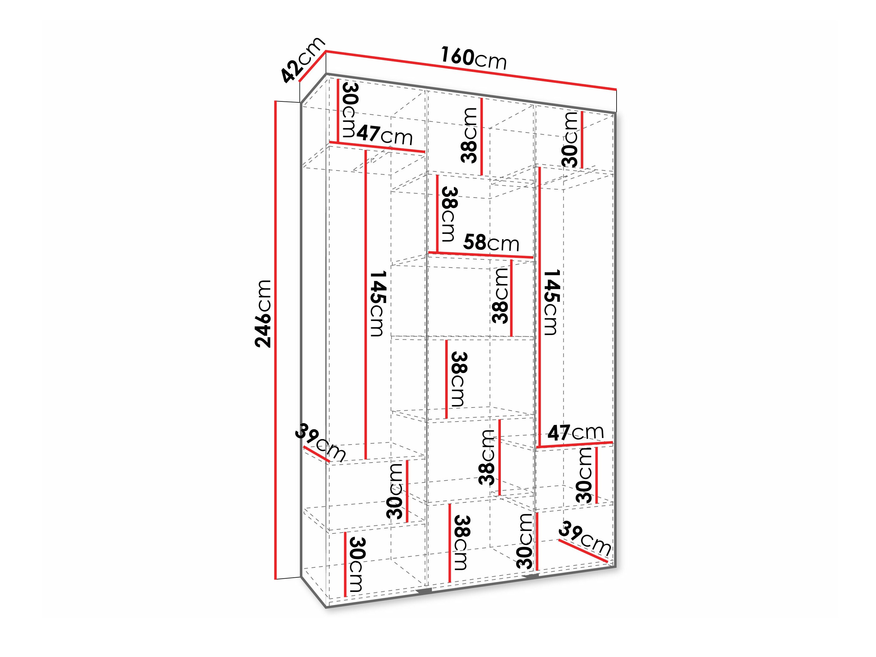 Skapis Hartford 573 (Balts)