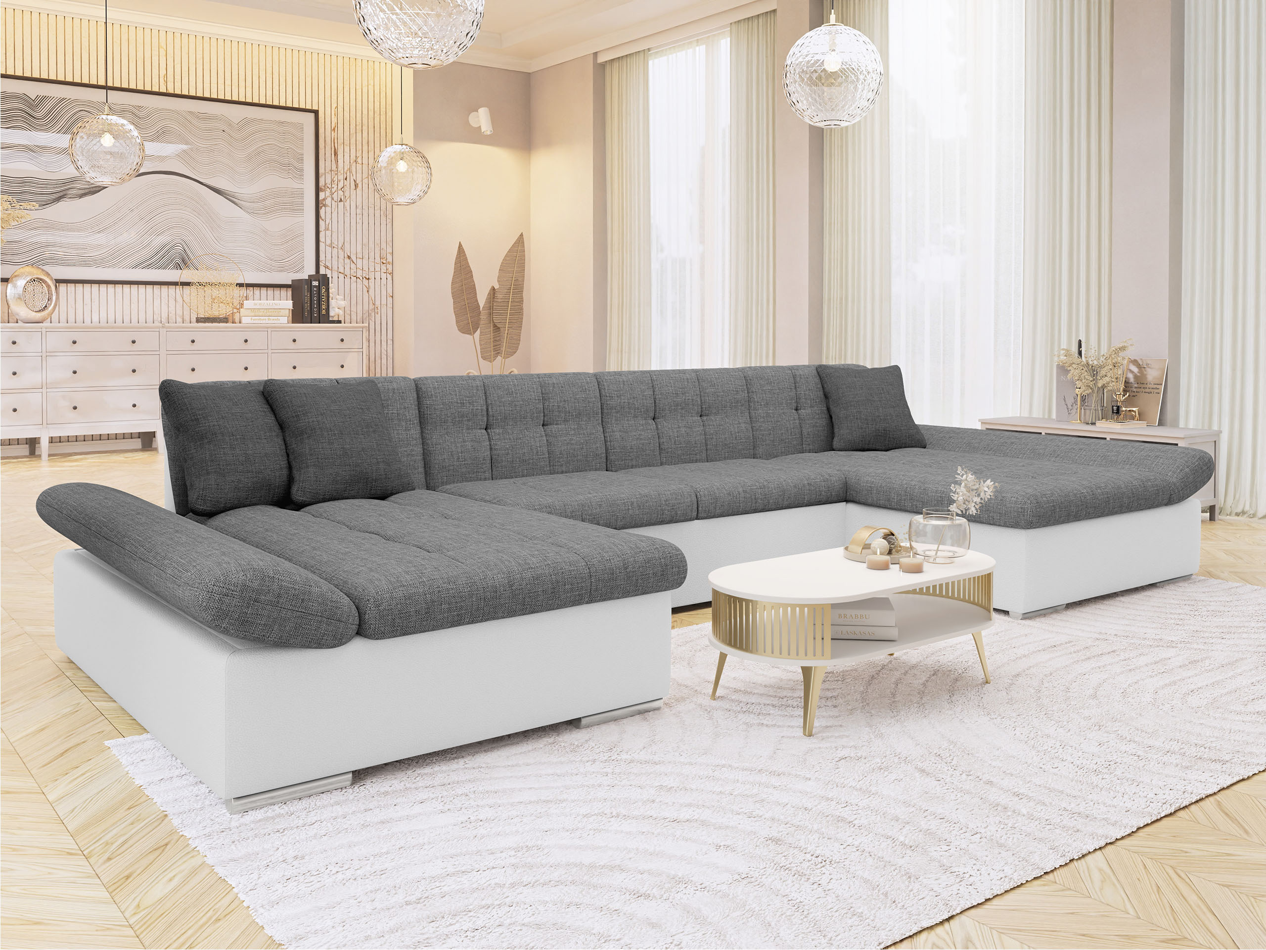 Stūra dīvāns Comfivo Ficus I (Soft 017 + Lux 05 + Lux 06)