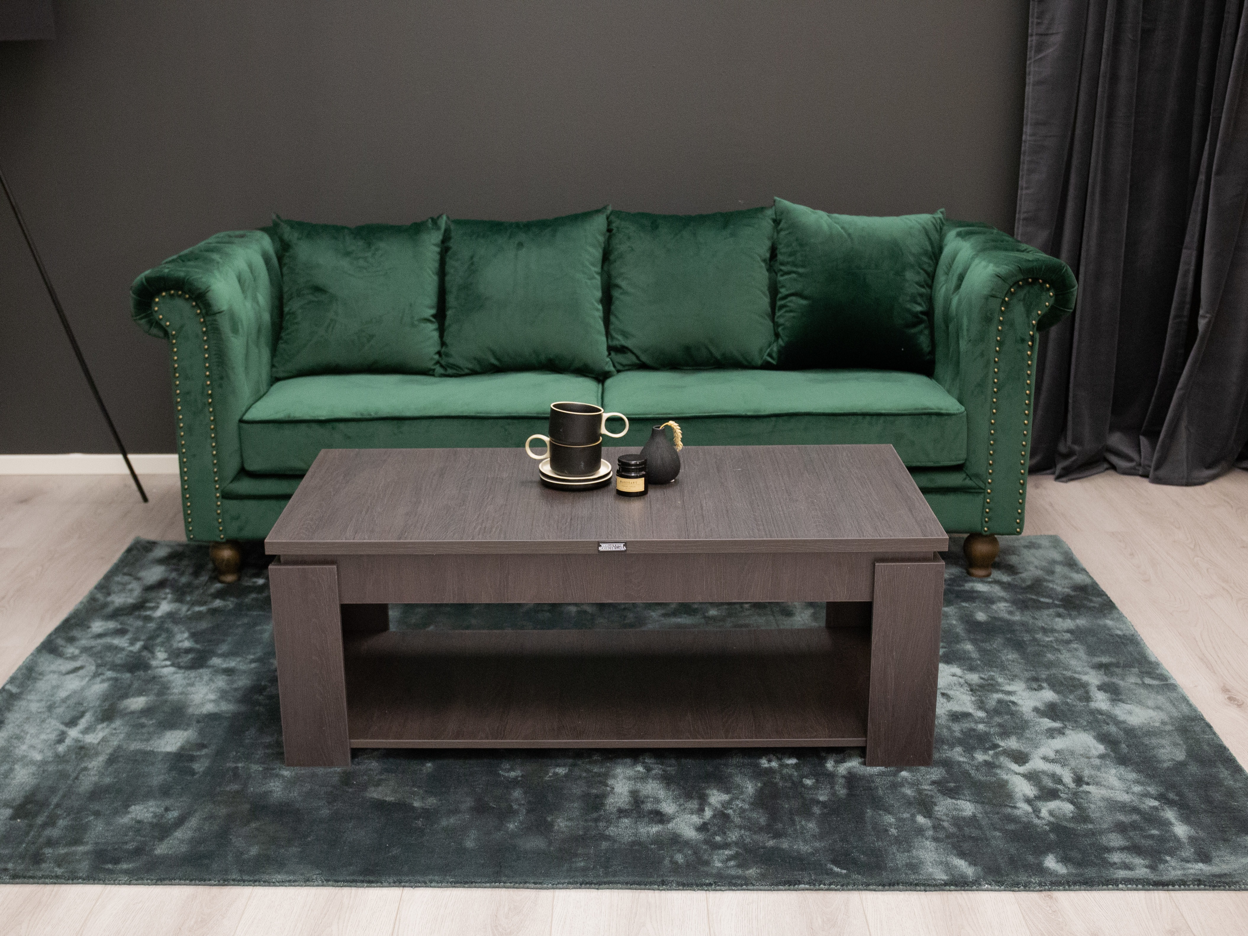 Chesterfield dīvāns Dallas 255 (Zaļš)