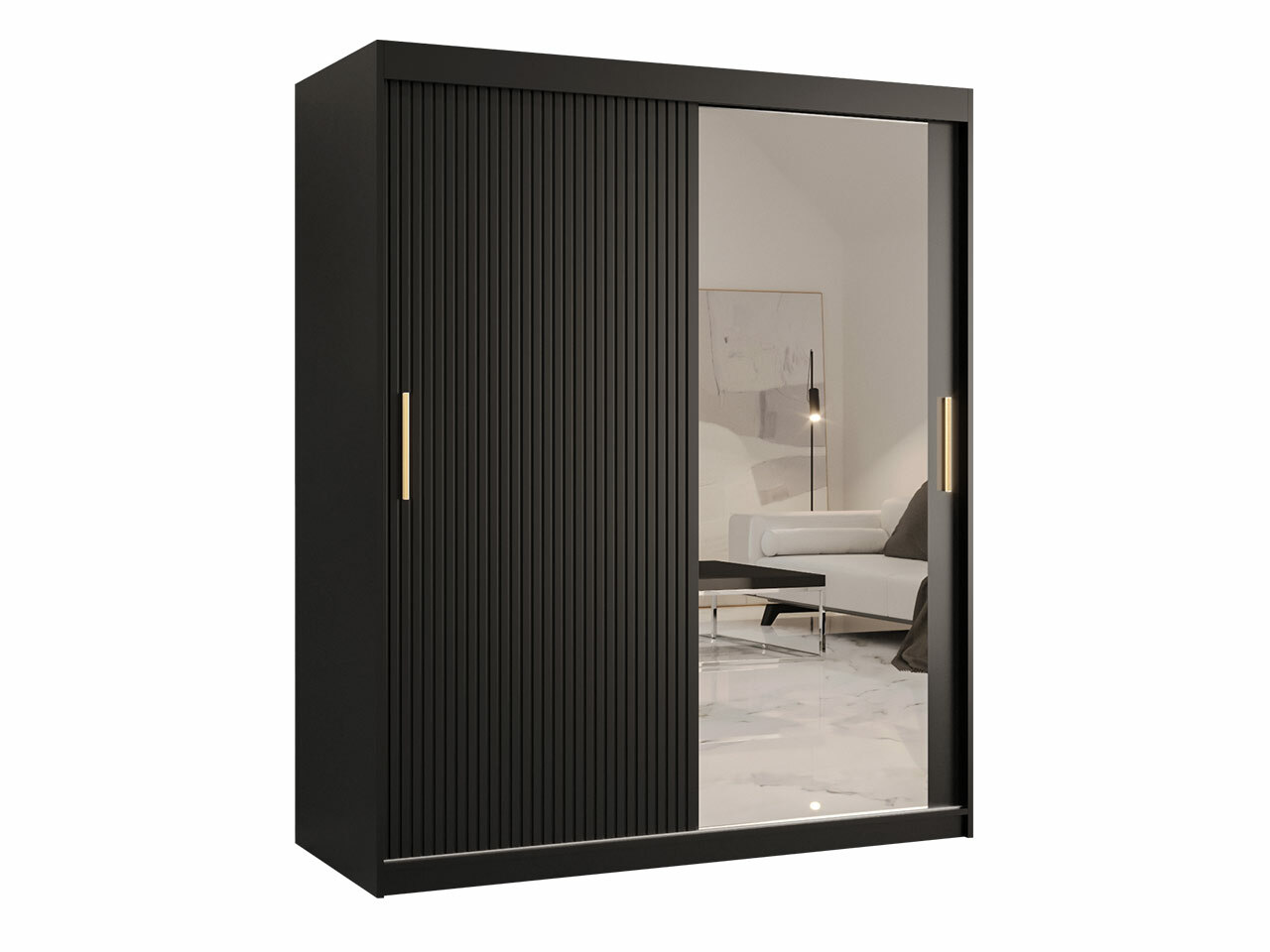 Skapis Hartford 402 (Melns)