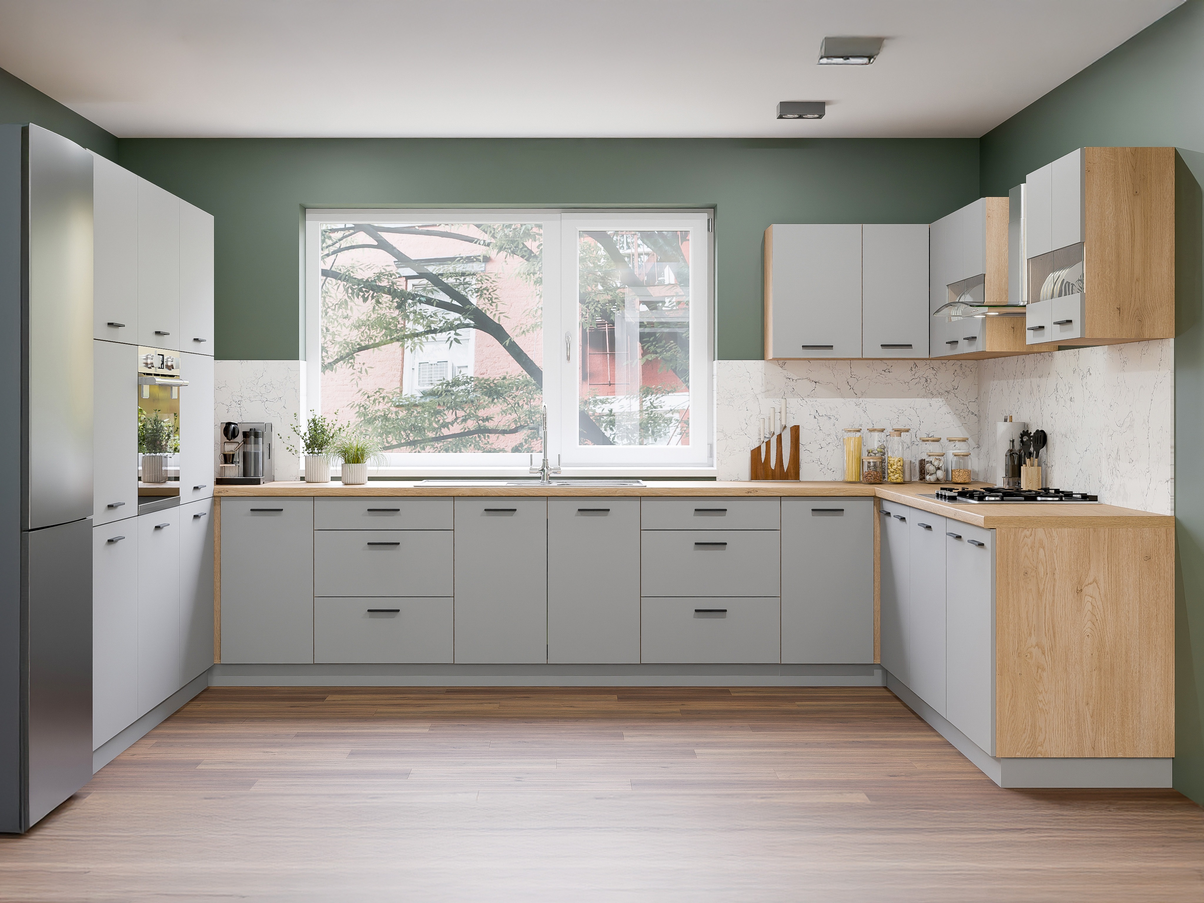 Moduļu piekarams skapis Ati Grey 118