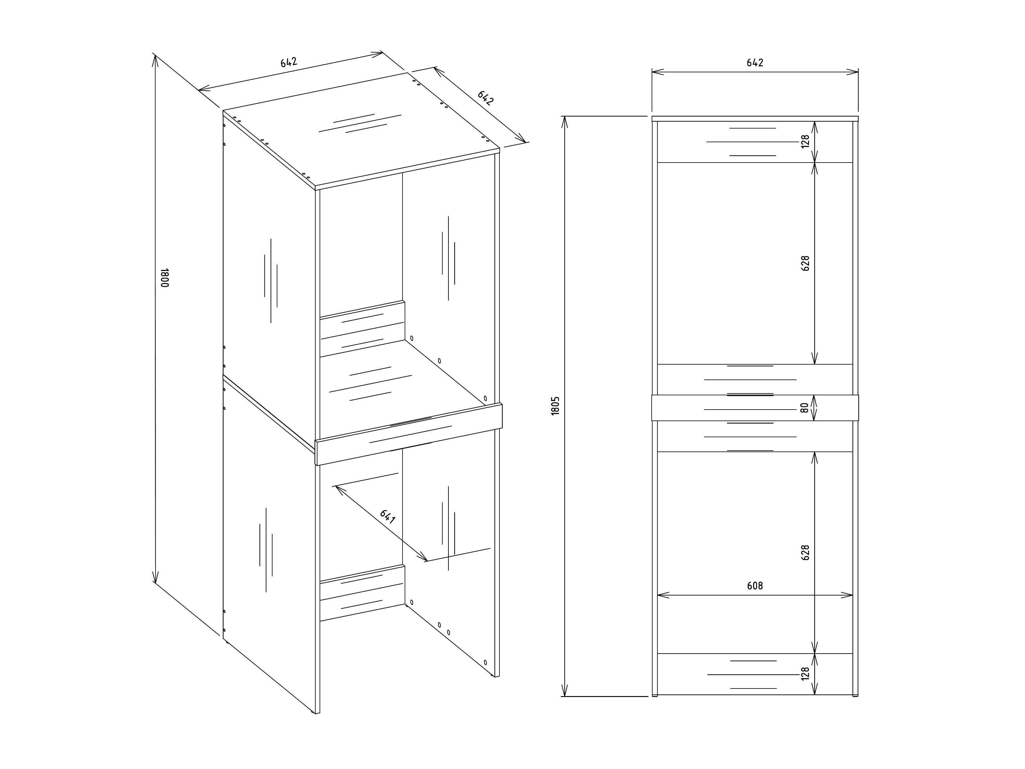 Vannas istabas plaukts Balelbo 108 (Artisan ozols)