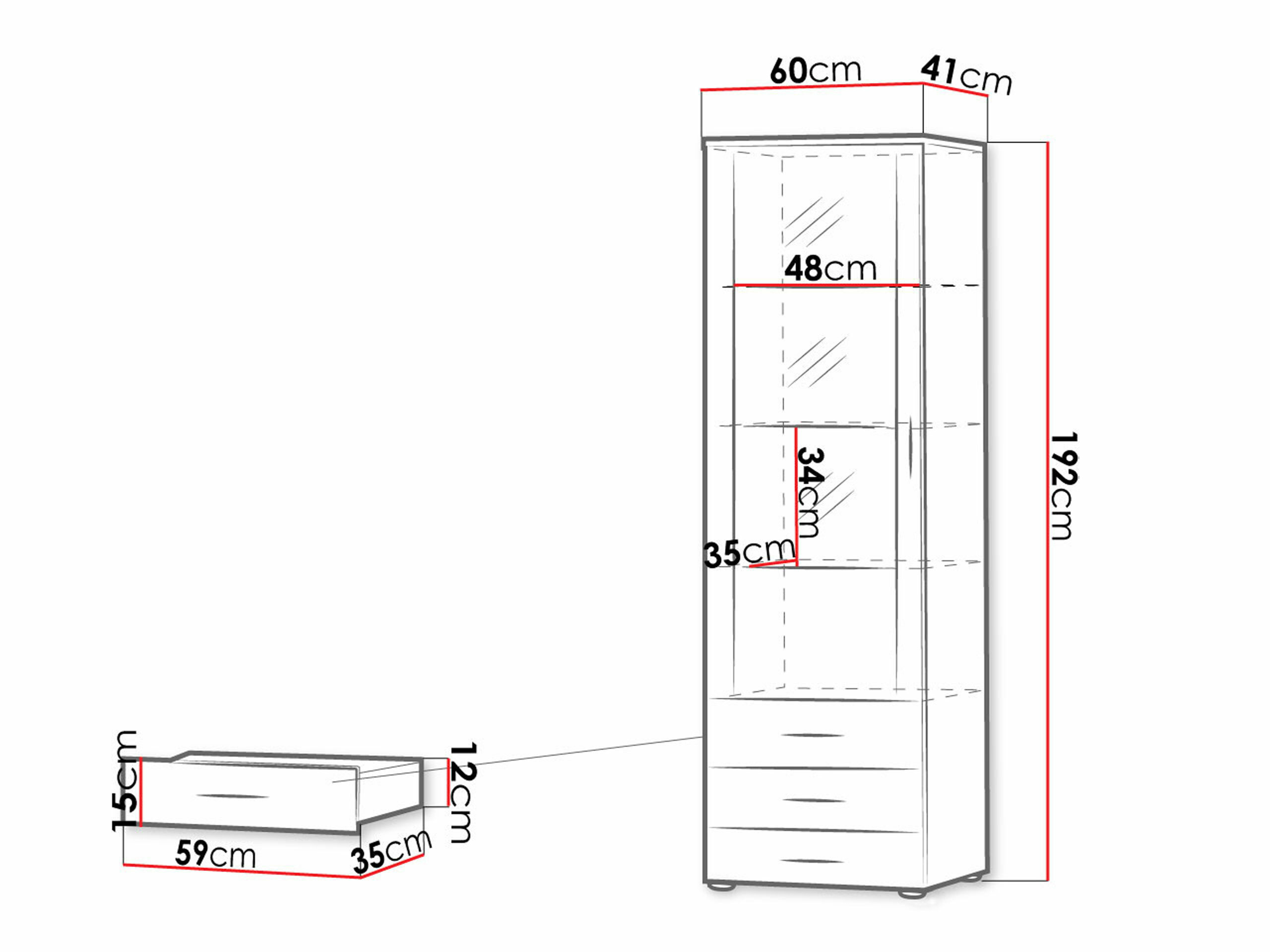 Plaukts Tornola 102 (Balts + Glancēts balts)