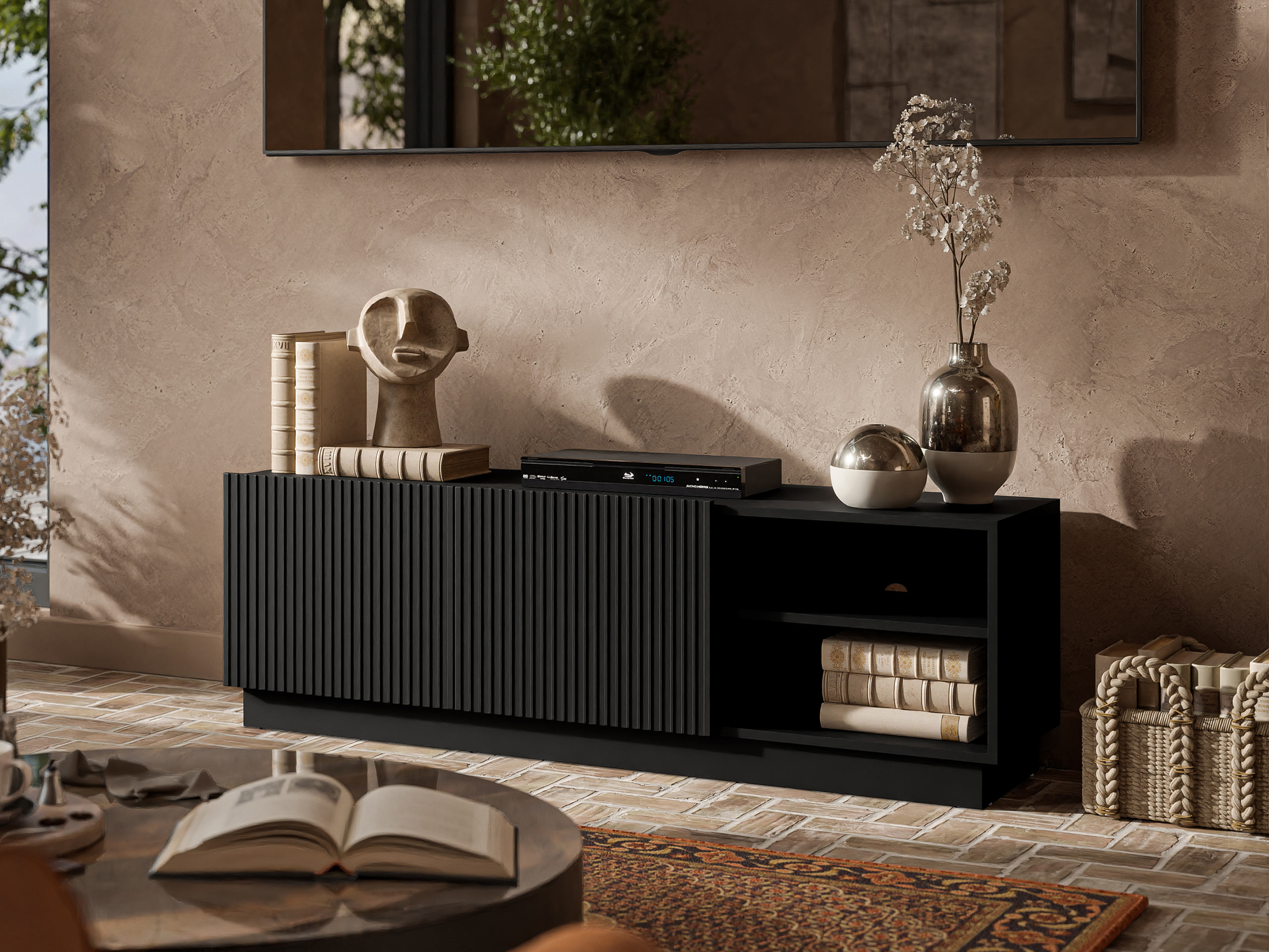 TV galds Lingua (Melns)