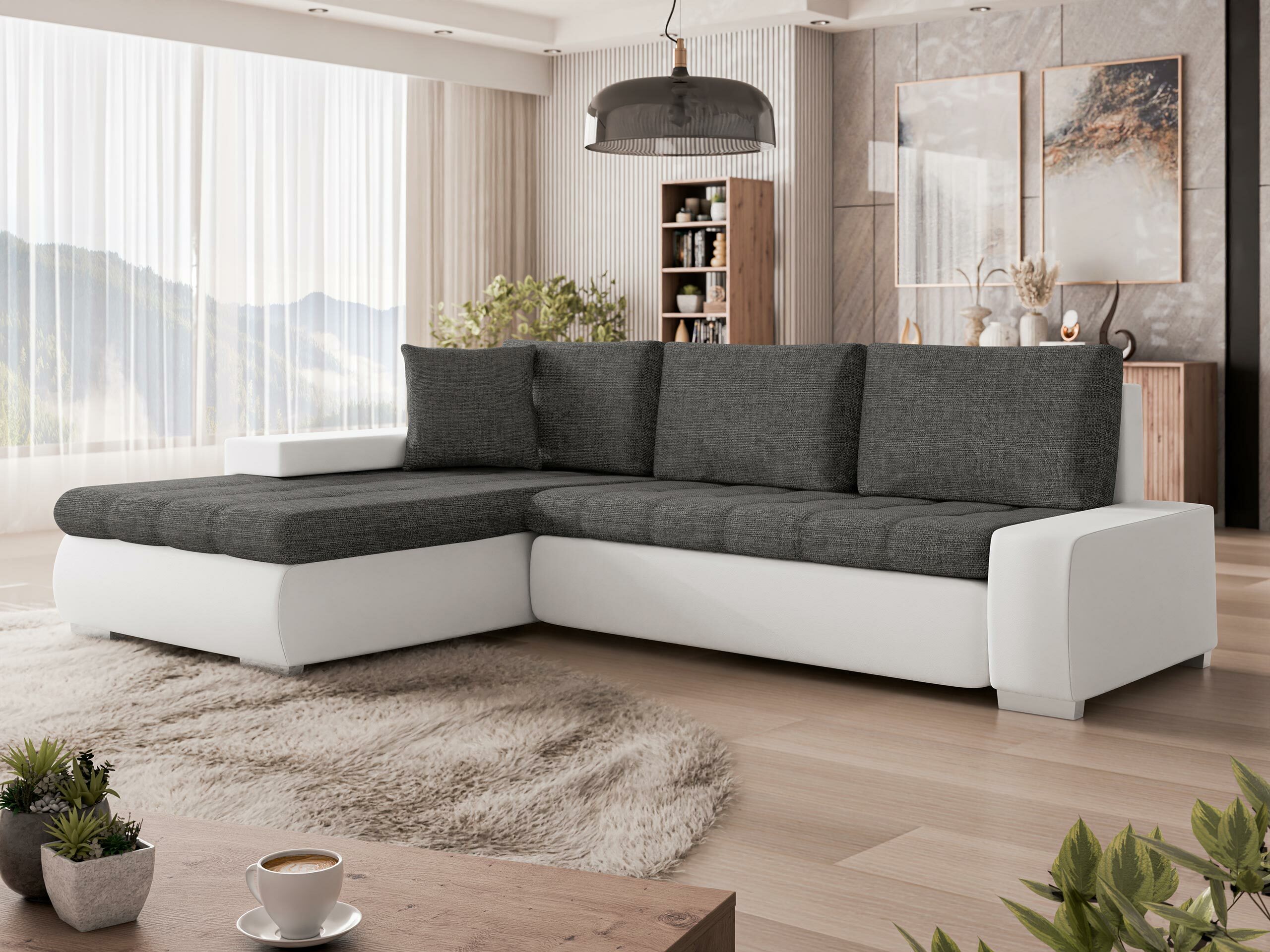 Stūra dīvāns Comfivo Nitor I (Soft 017 + Lux 06)