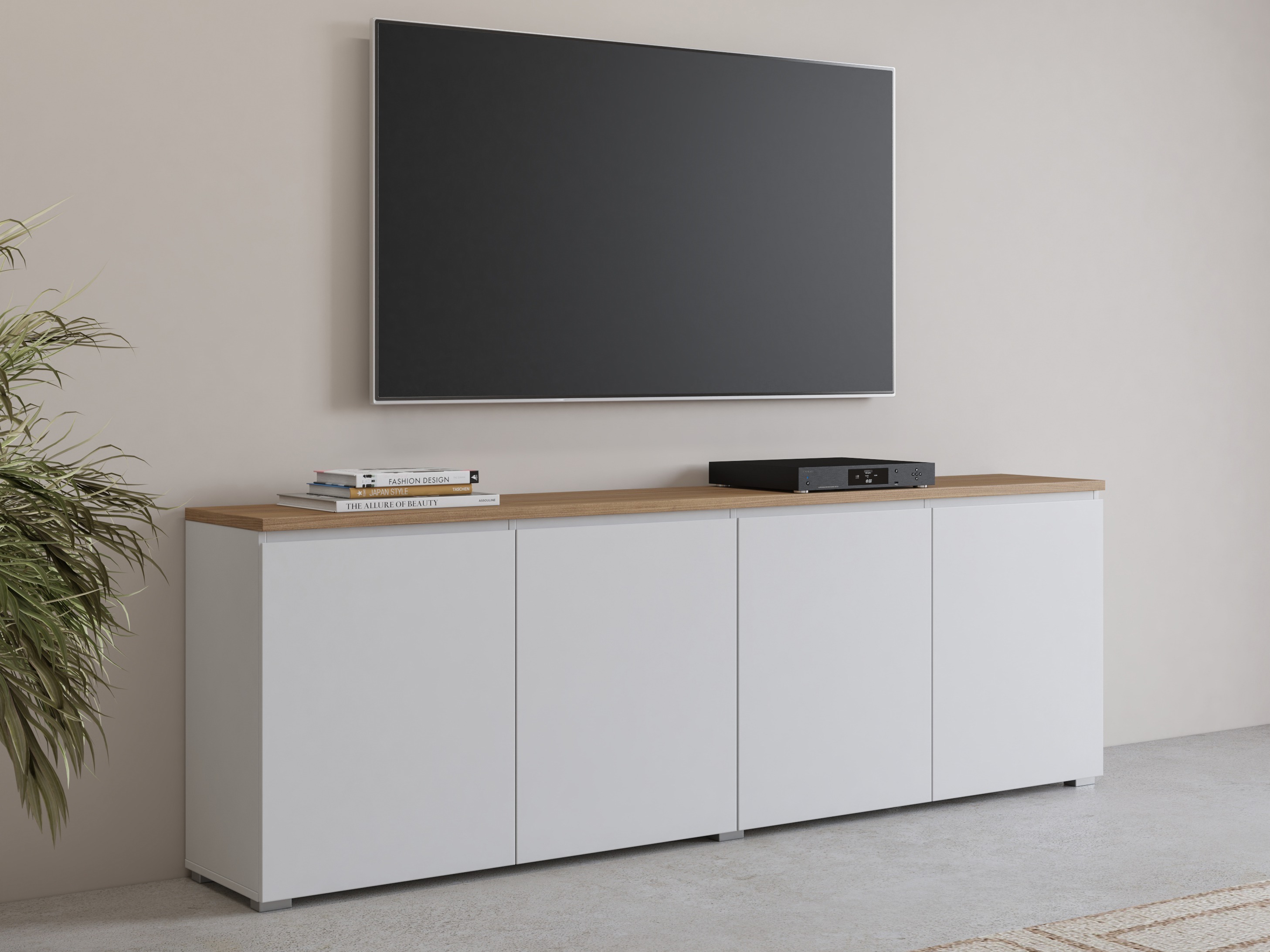 Skapis Baletu 105 (Balts + Ozols)
