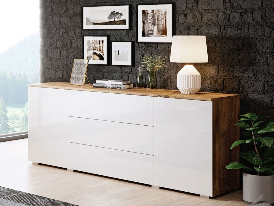 Kumode Sarasota 129 (Votan ozols + Glancēts balts)