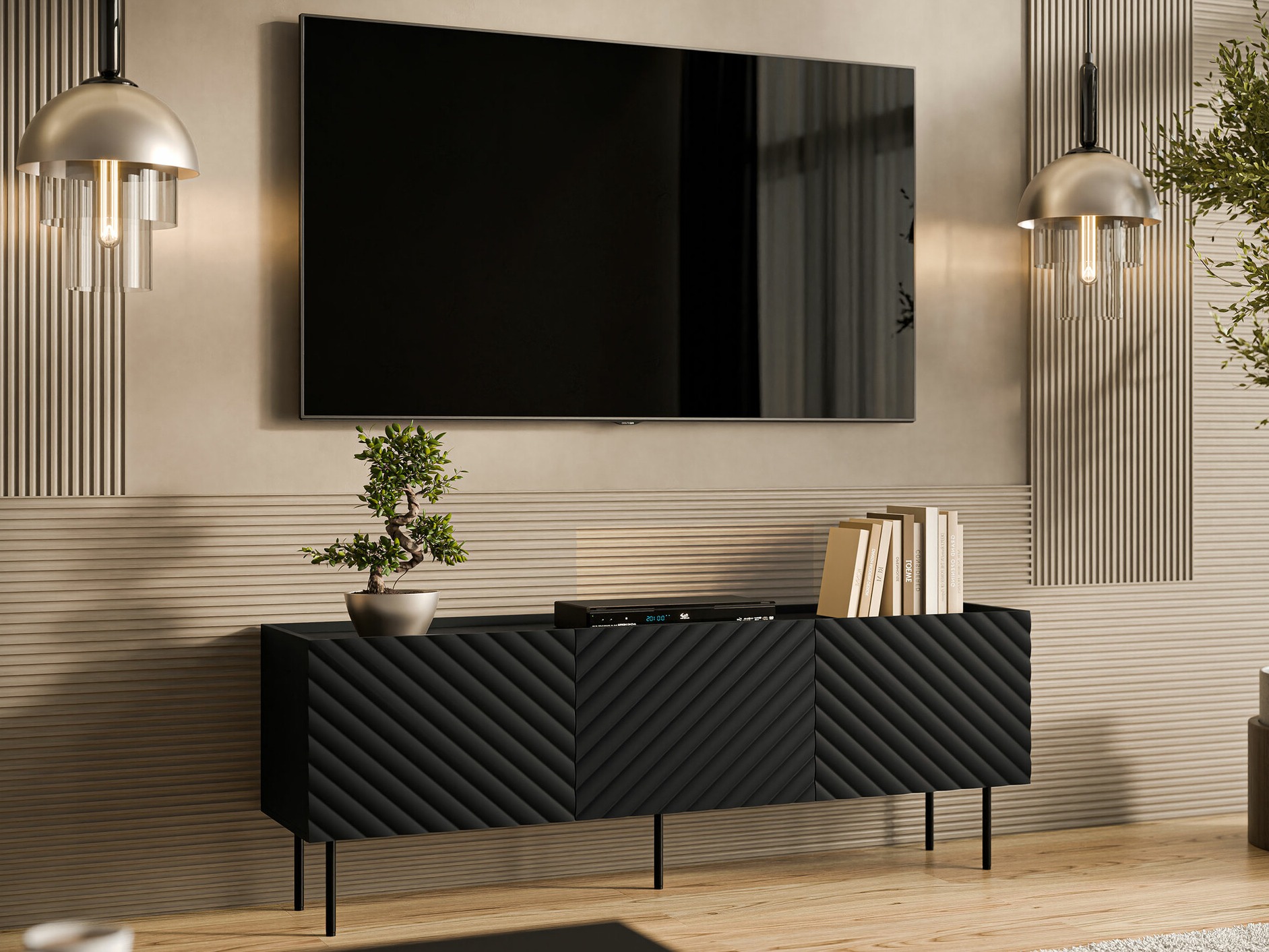 TV galds Sillen (Melns)