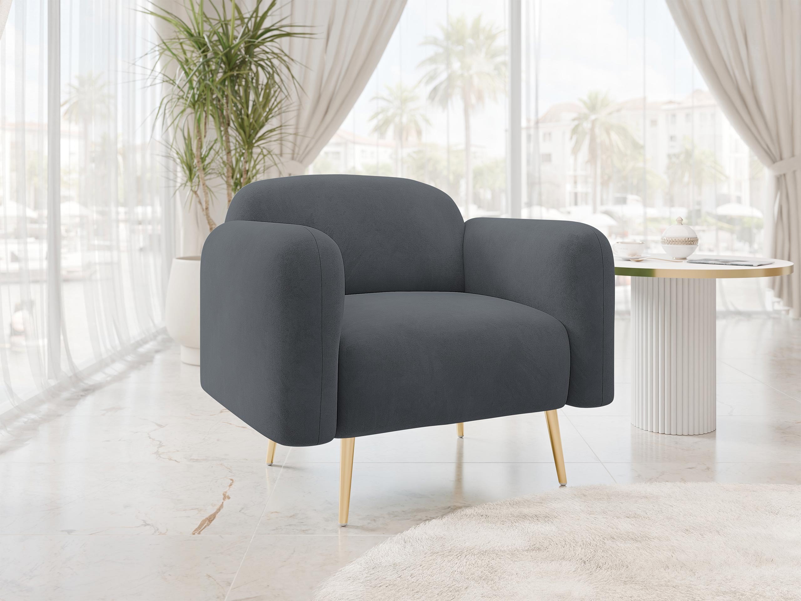 Atpūtas krēsls Comfivo Beatitudo I (Uttario Velvet 2970)