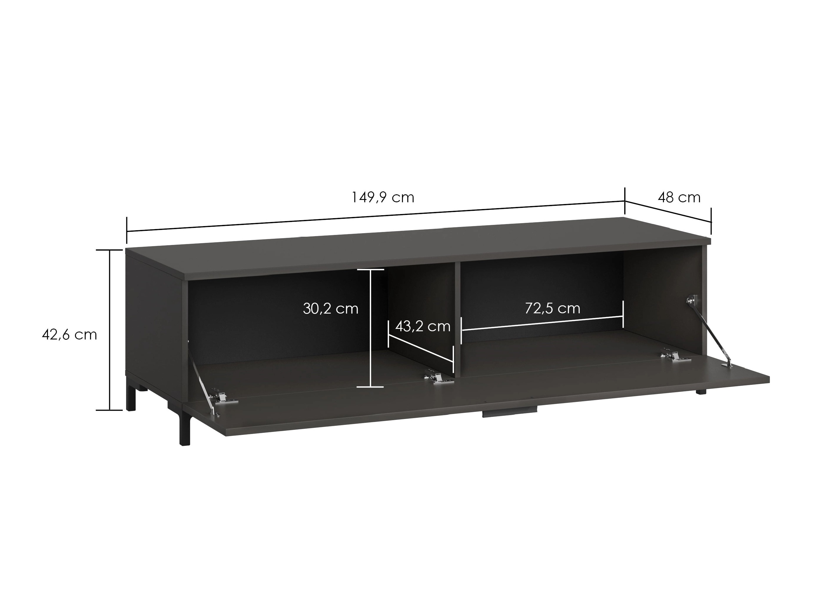 TV galds Salnola 103 (Pelēks)