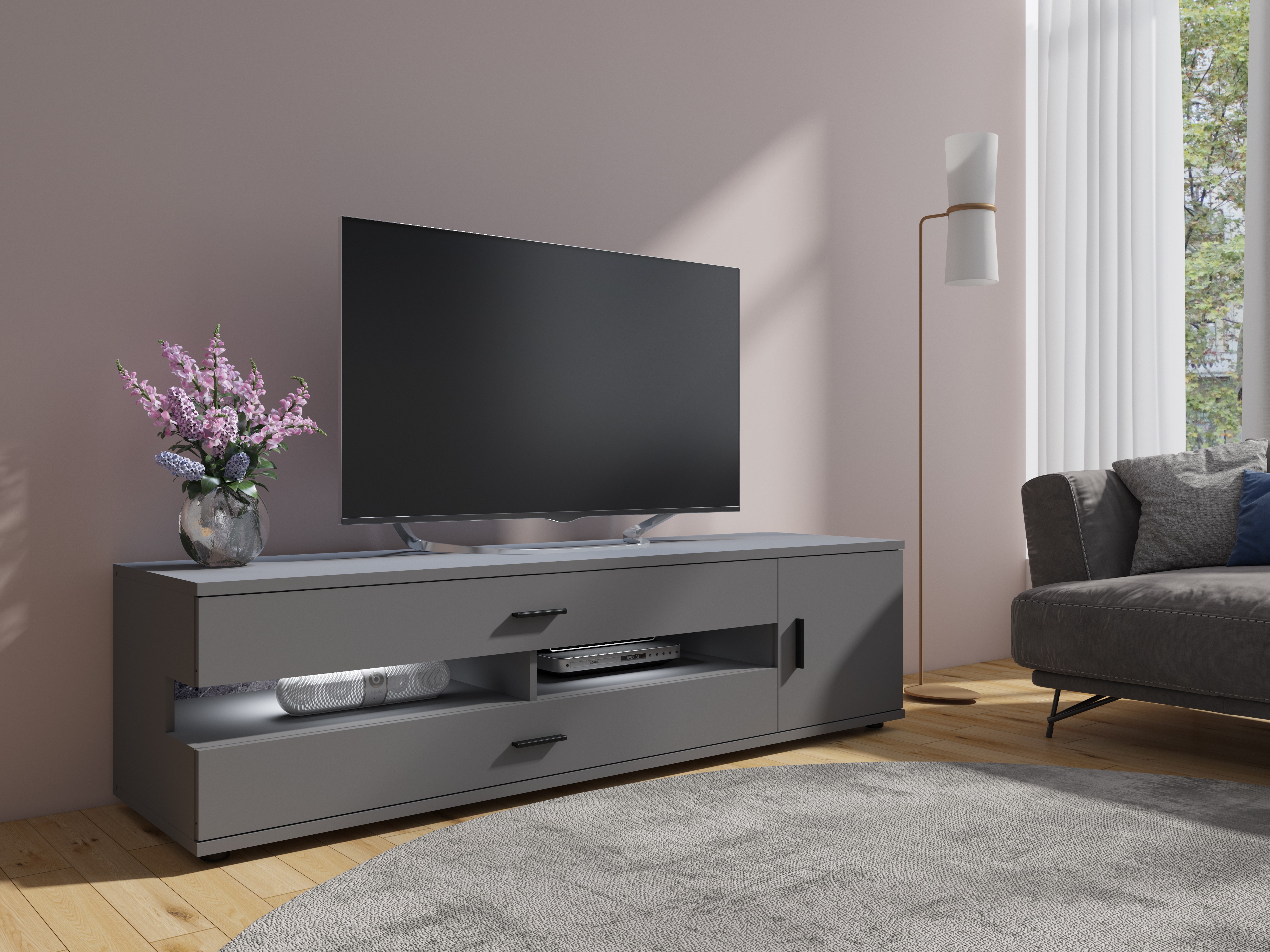 TV galds Ontario 171 (Grafīts)