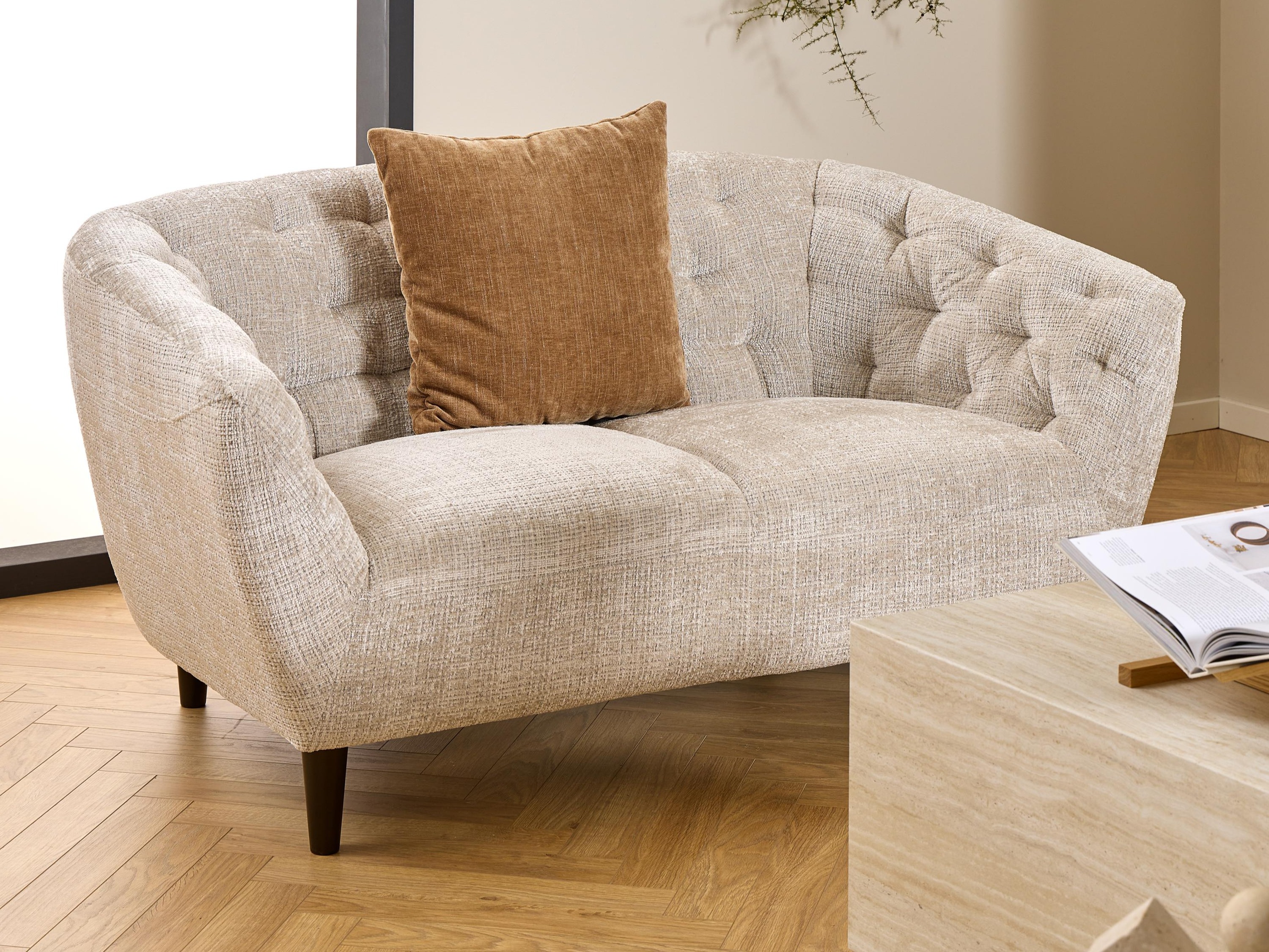 Chesterfield dīvāns Norsica 260 (Bēšs)