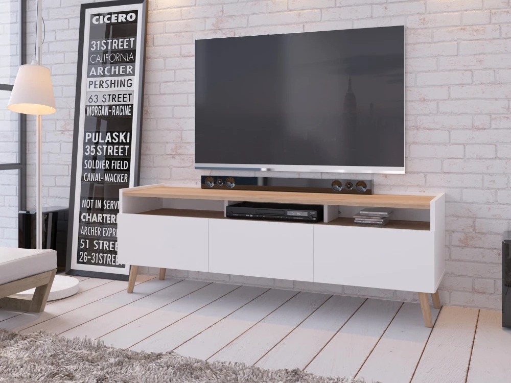 TV galds Monmelo 100 (Balts)