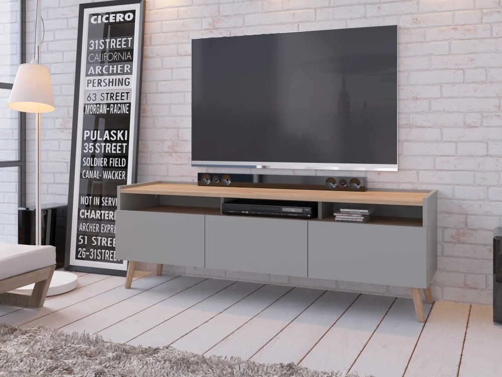 TV galds Monmelo 100 (Pelēks)