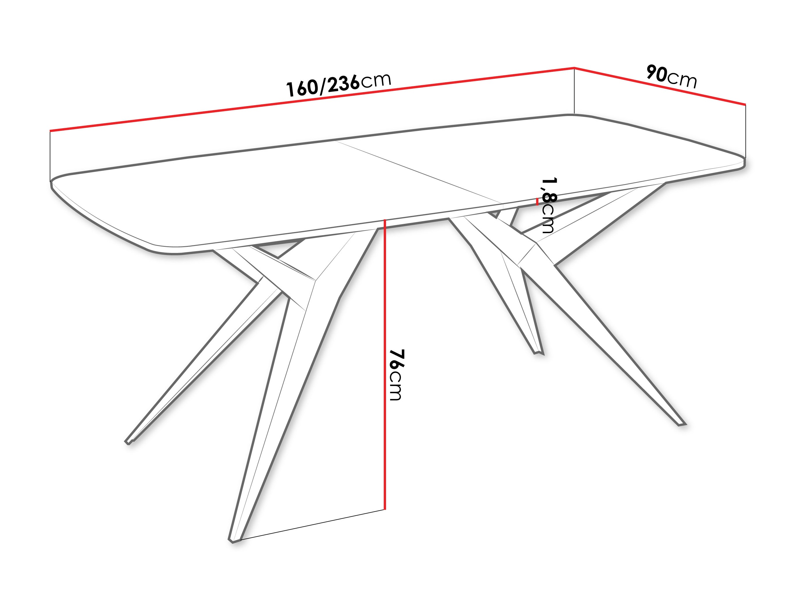Galds Oswego 152 (Balts marmors)