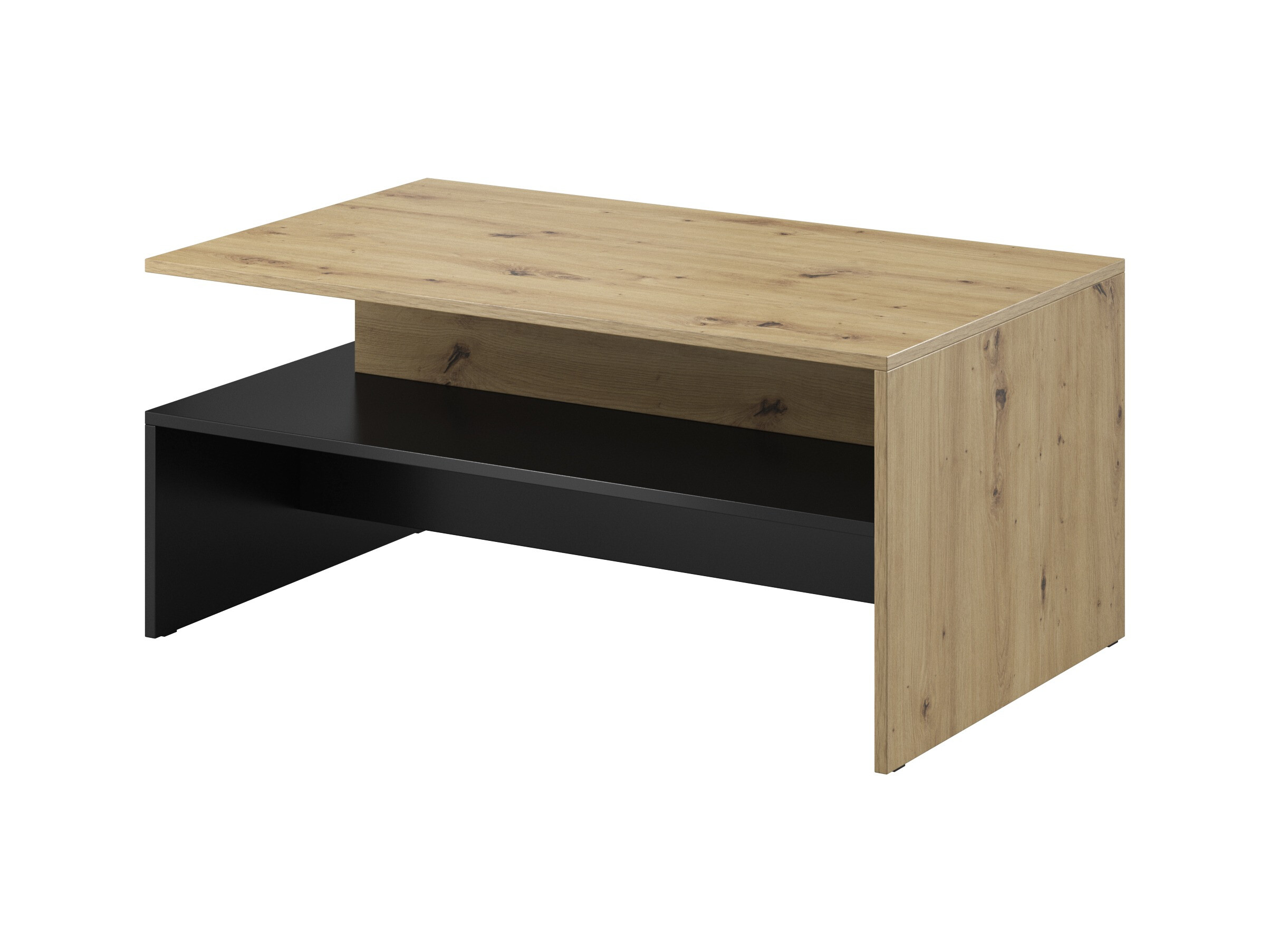 Viesistabas komplekts Serodeu 104 (Artisan ozols + Matēts melns)