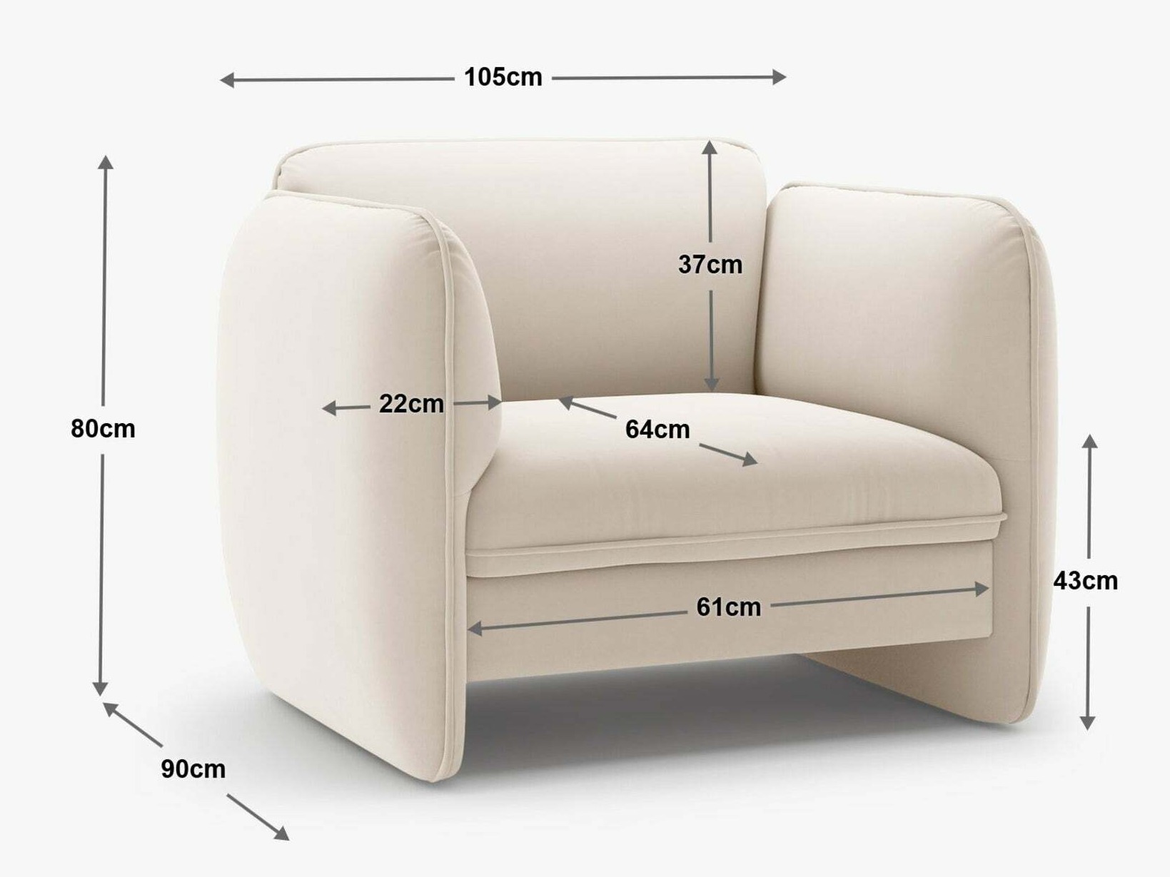 Krēsls Romsero 100 (Magic Velvet 2282)