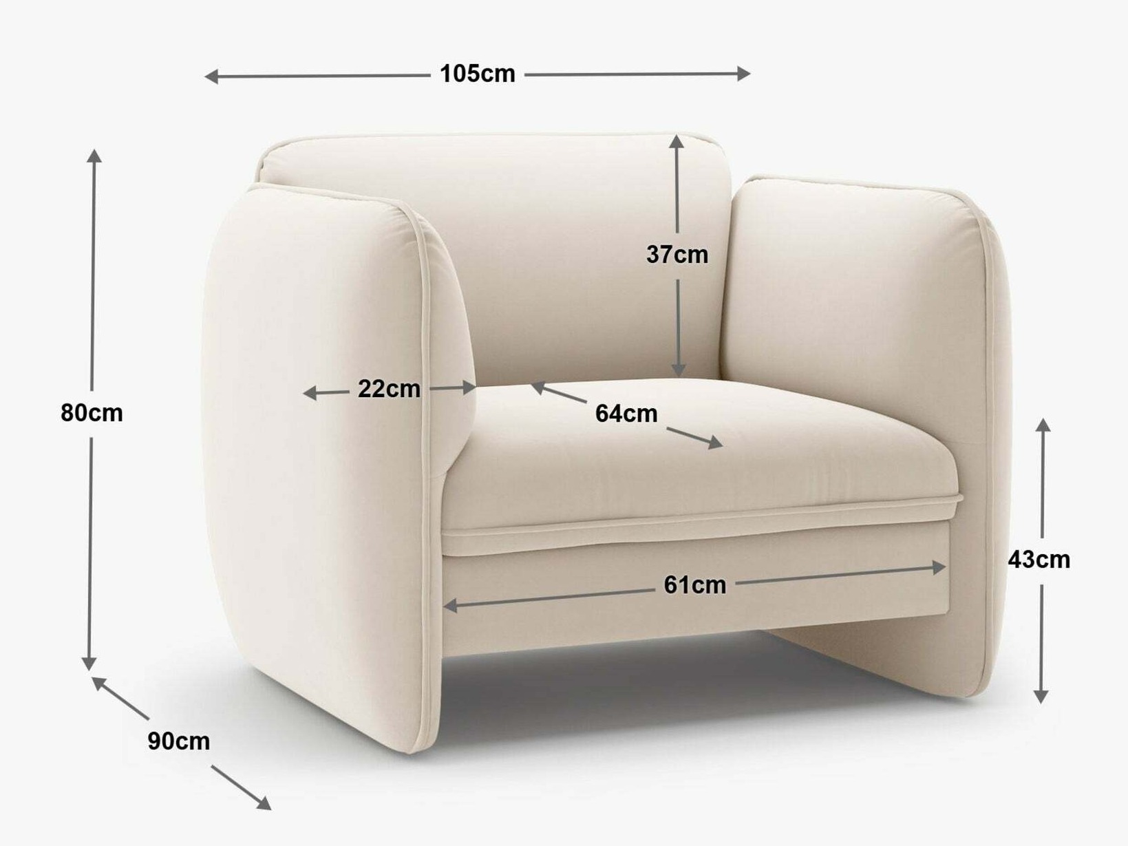 Krēsls Romsero 100 (Magic Velvet 2239)