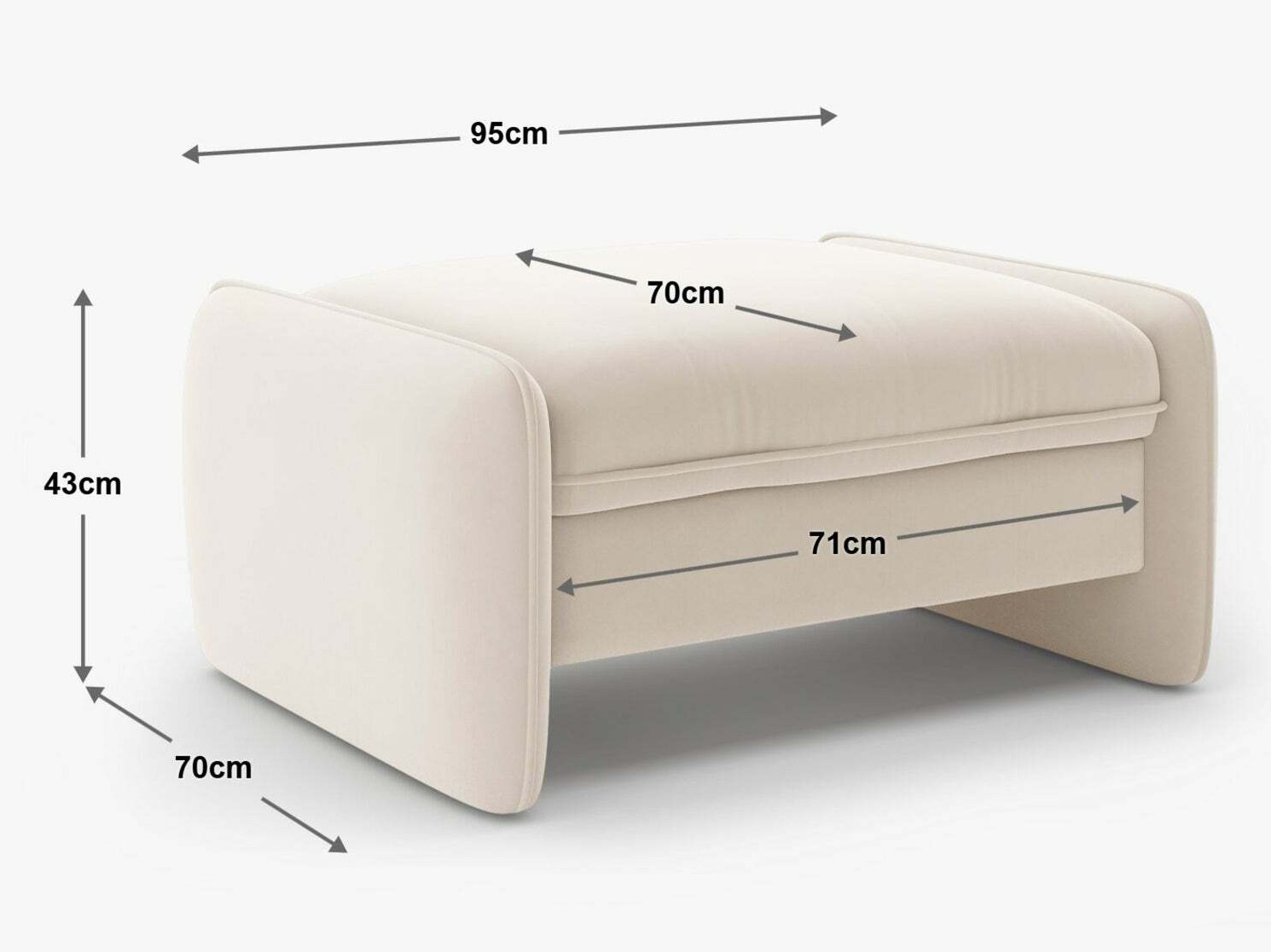 Pufs Romsero 104 (Magic Velvet 2296)