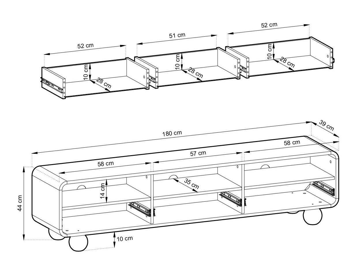 TV galds Vendori 101