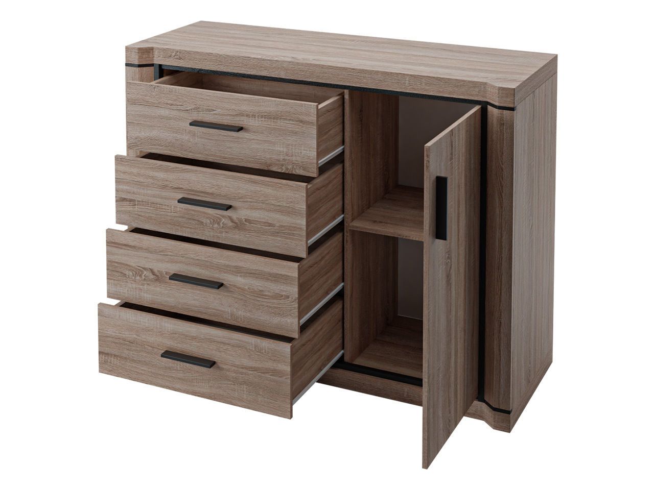 Viesistabas komplekts Lorelie 122 (Trifele ozols)