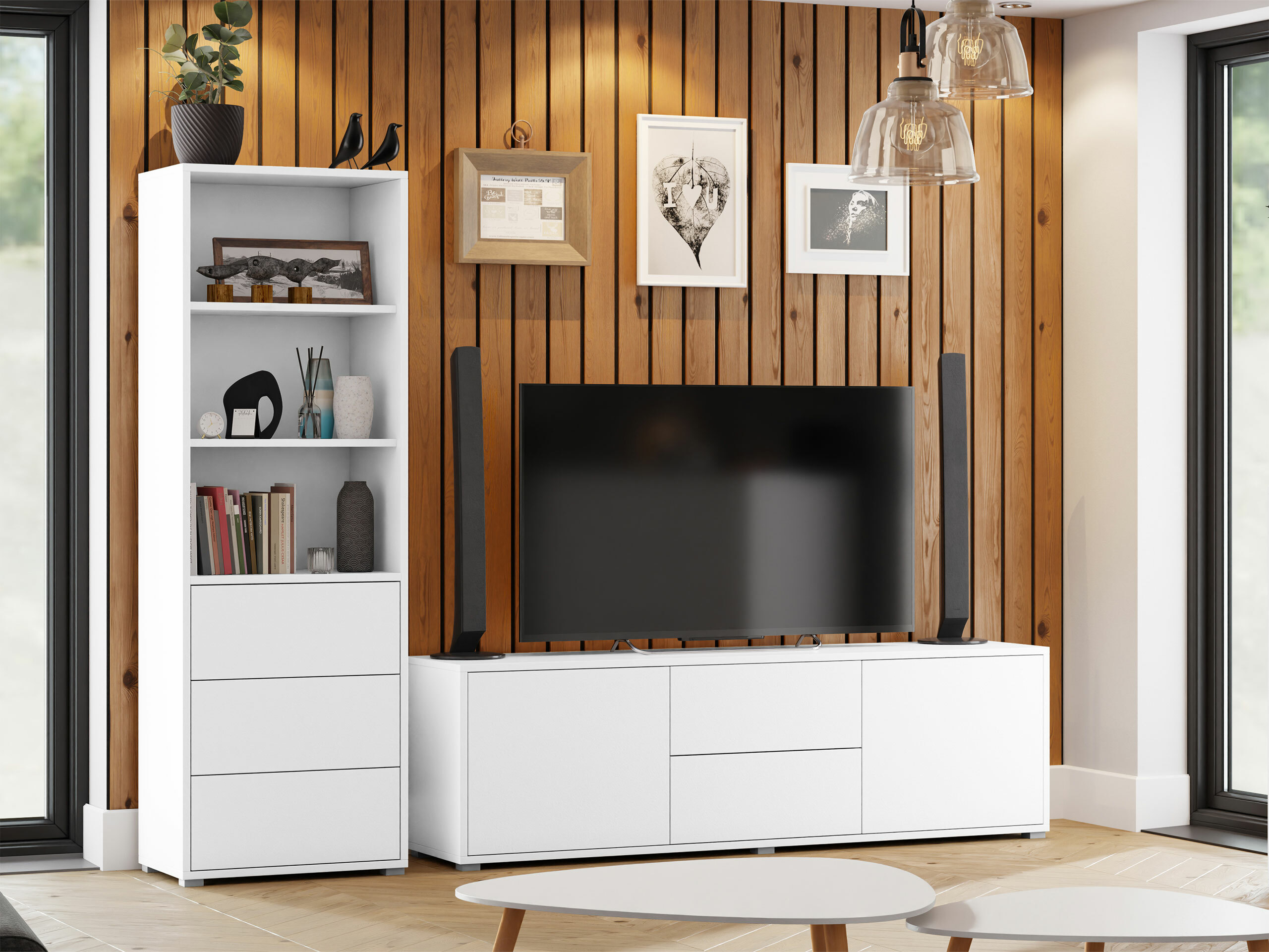 Viesistabas komplekts Comfivo Tutela IV (Balts)