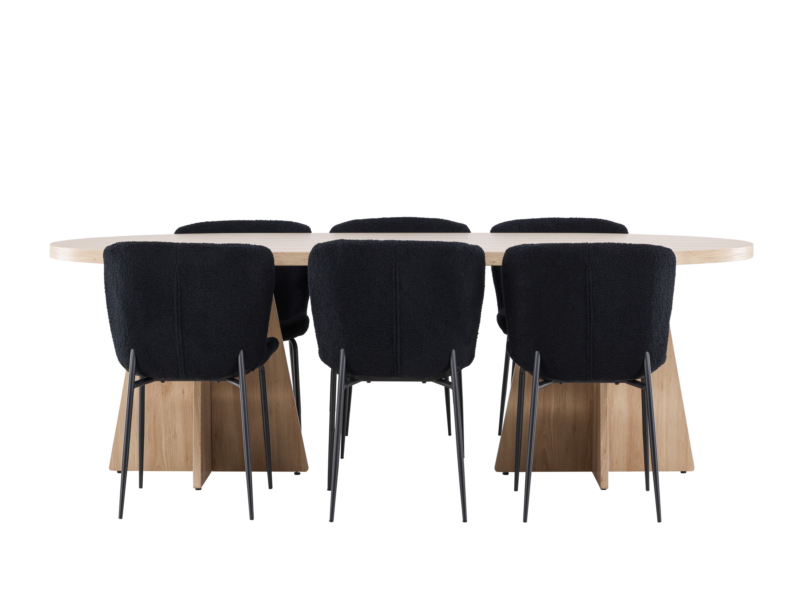 Ēdamistabas komplekts Dallas 4990 (Melns)