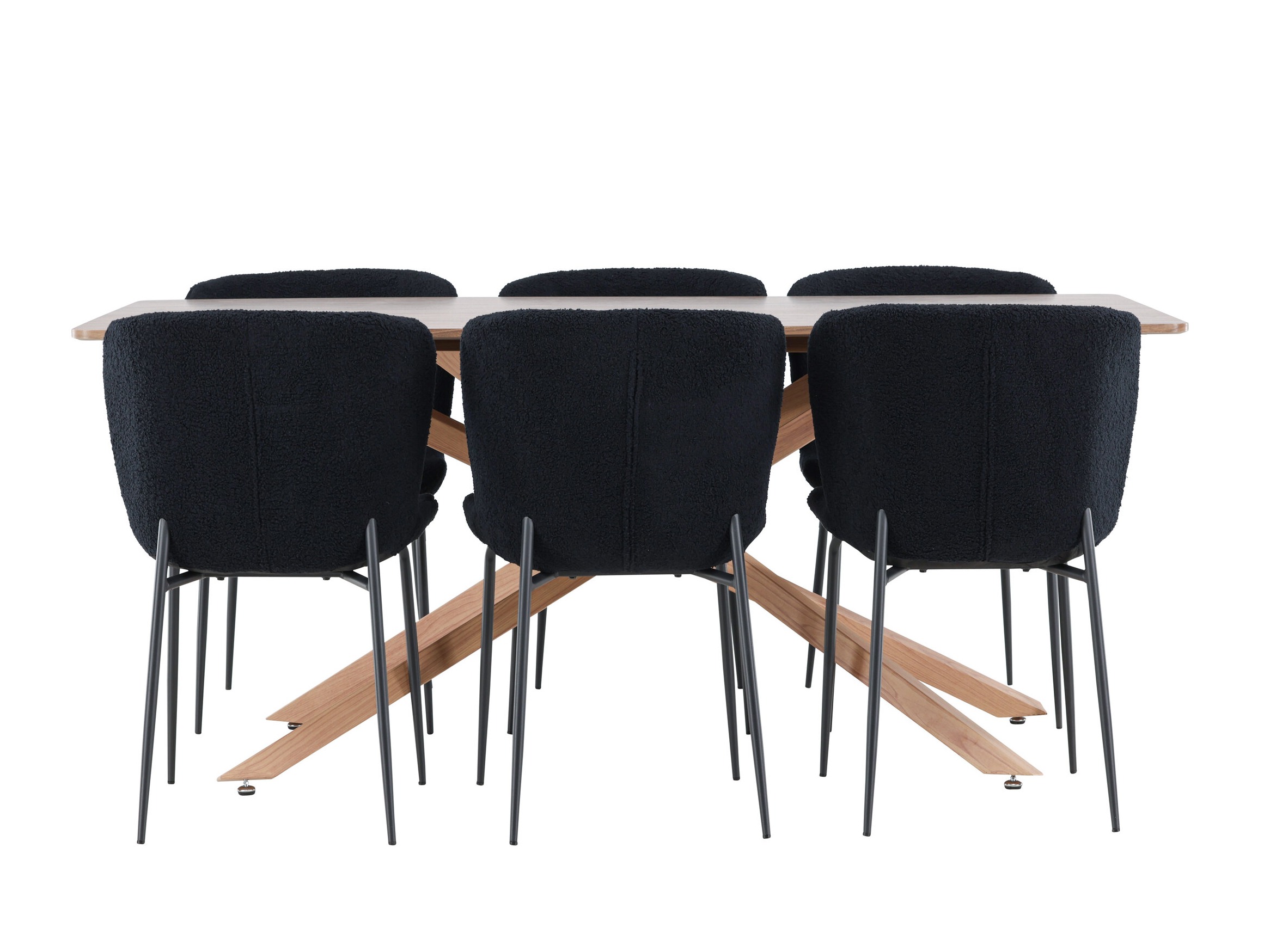 Ēdamistabas komplekts Dallas 5102 (Melns)