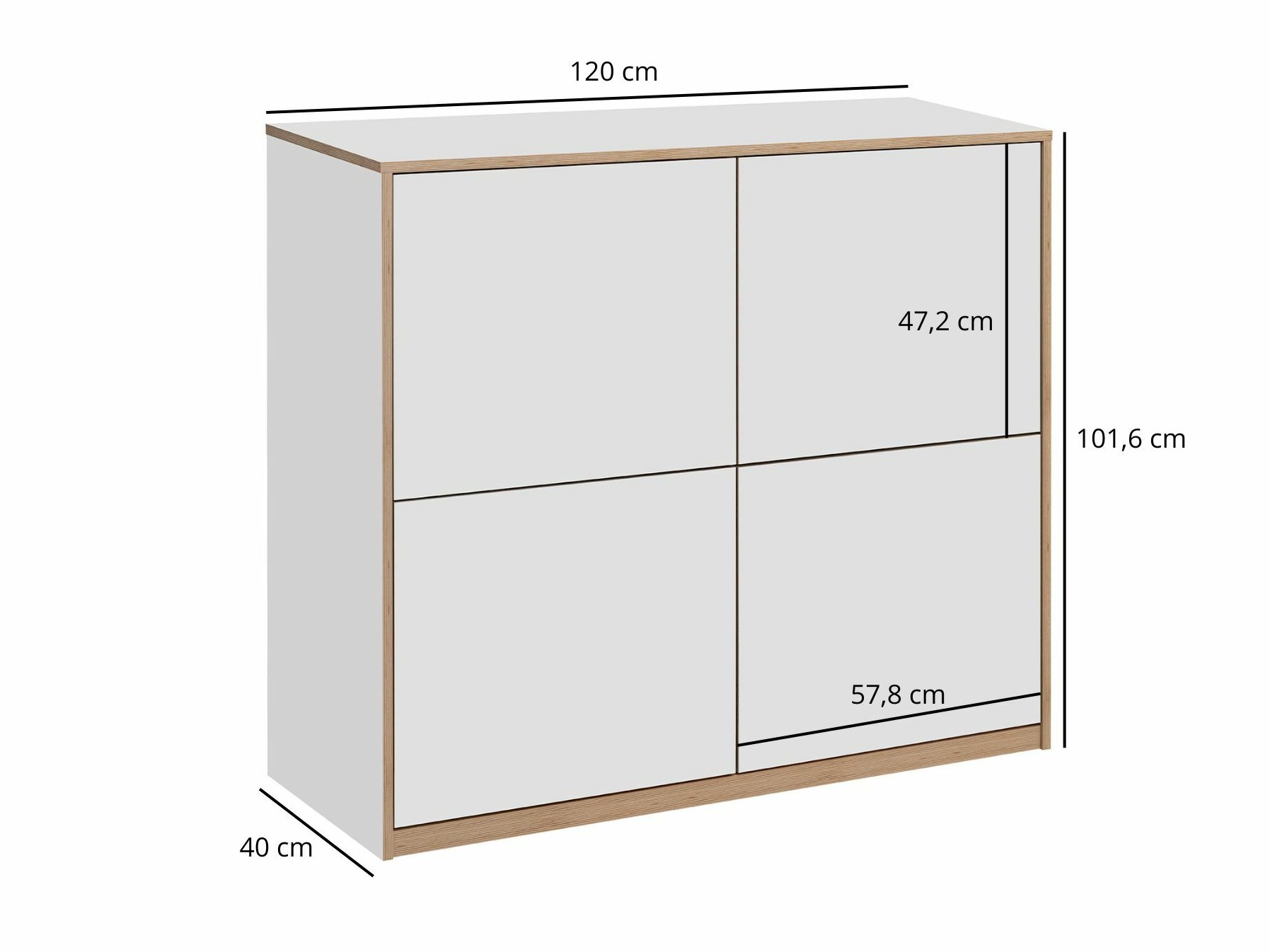 Skapis Fivetri 101 (Balts)