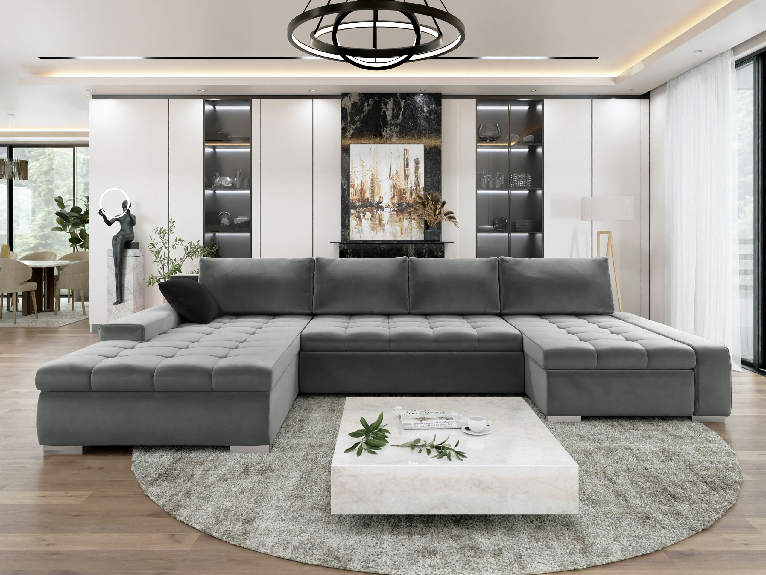 Stūra dīvāns Comfivo Oliva (Magic Velvet 2217 + Magic Velvet 2219)