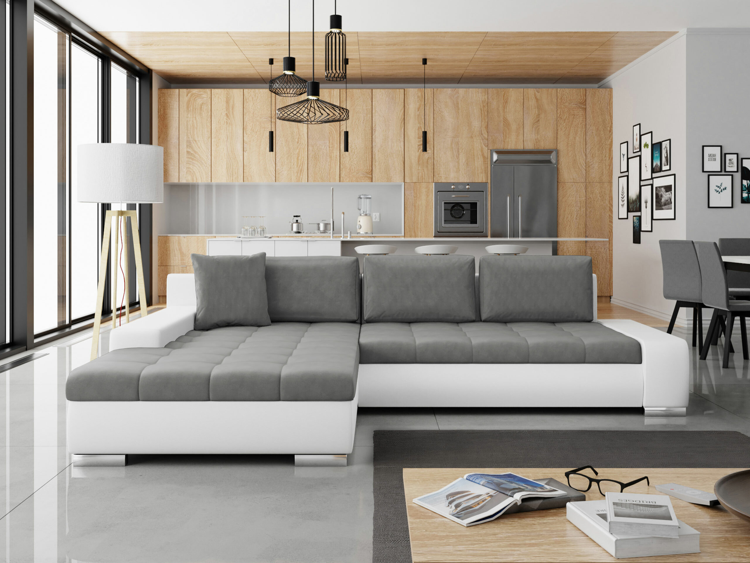 Stūra dīvāns Comfivo Nitor II (Soft 017 + Magic Velvet 2217)