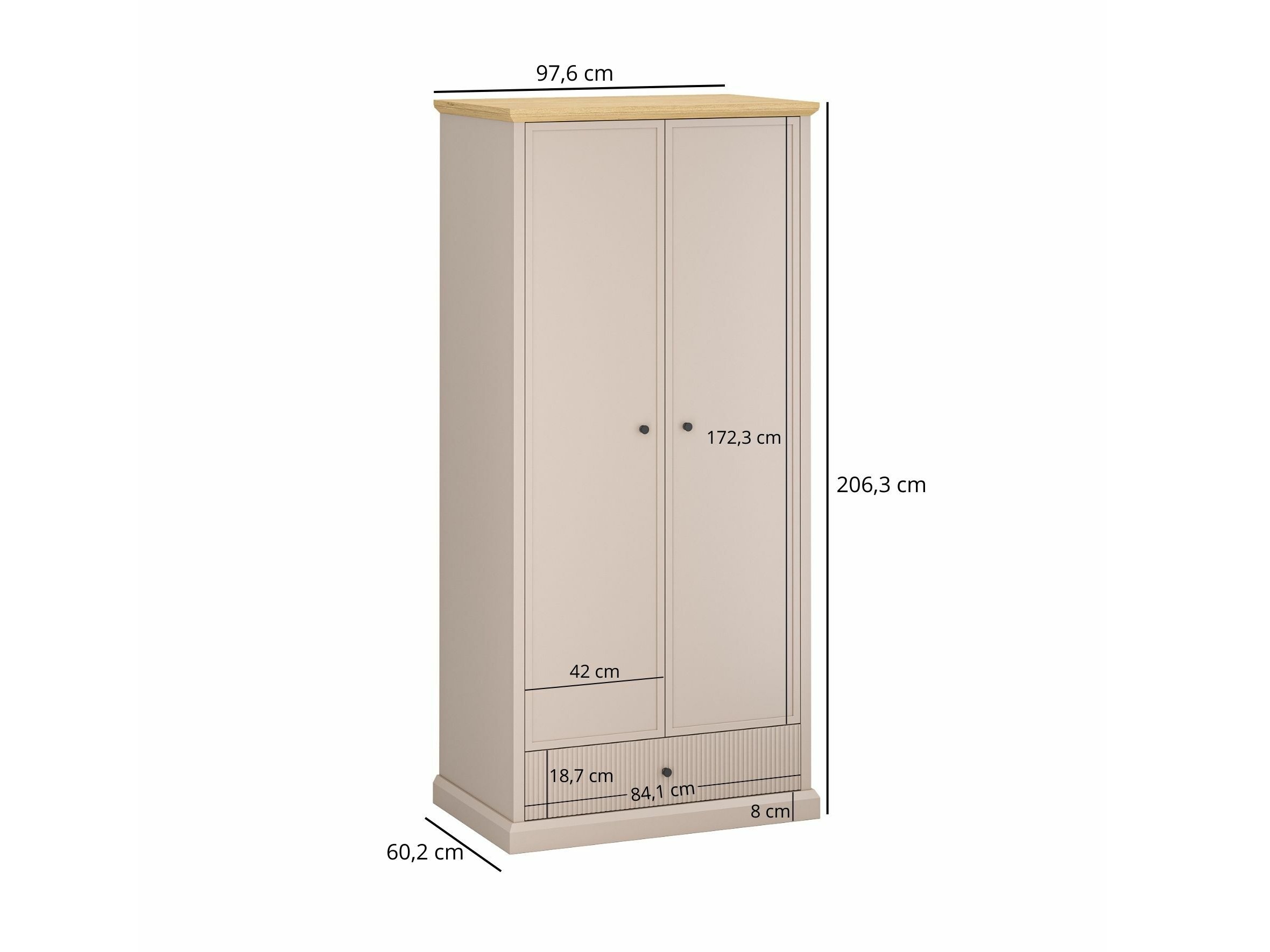 Skapis Tivetru 118