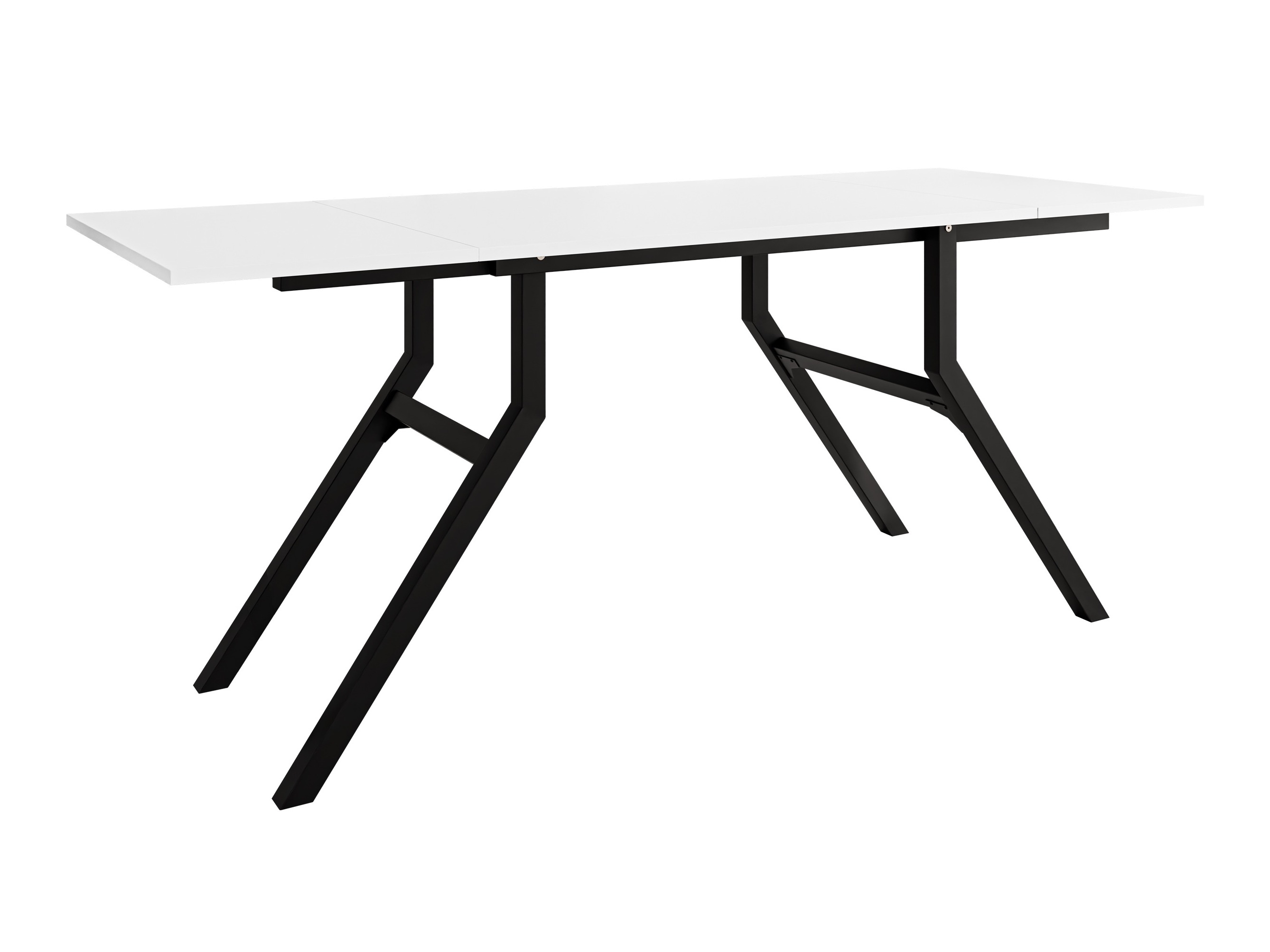 Žurnālu galdiņš transformeris Oswego 151 (Balts + Melns)