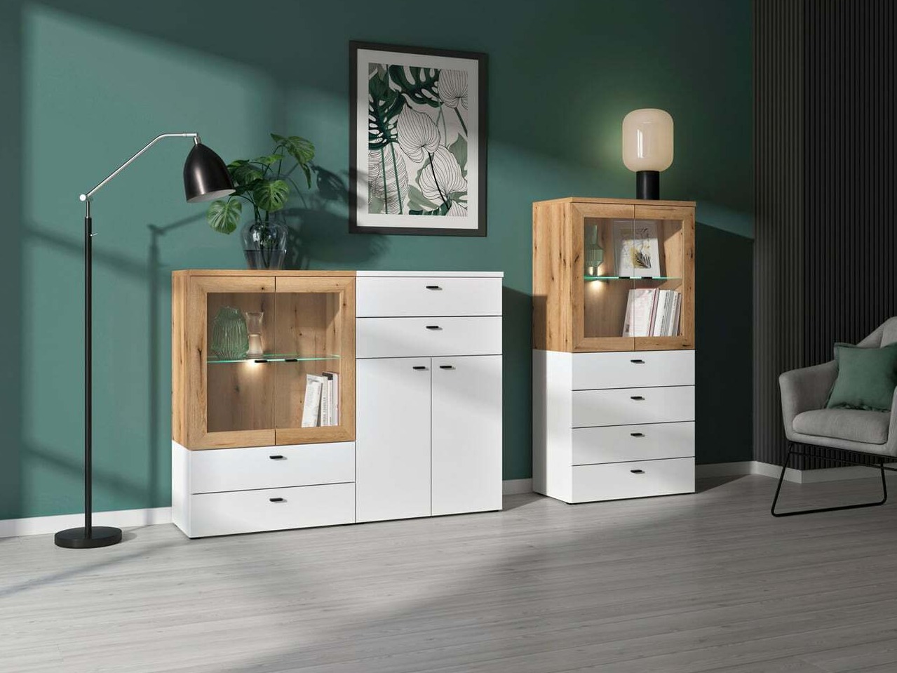 Skapis Merciru 100 (Balts)