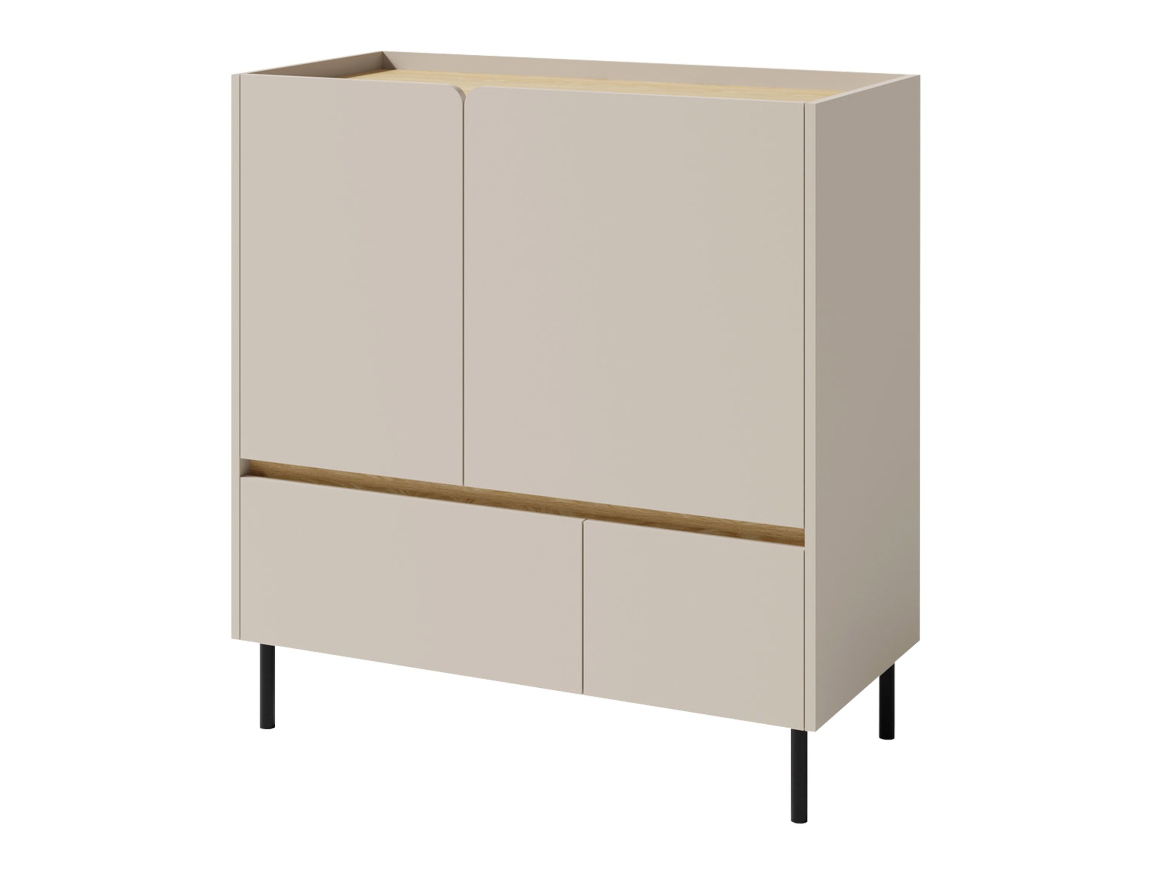 Kumode Fiosono 108 (Bēšs + Gaišs ozols)