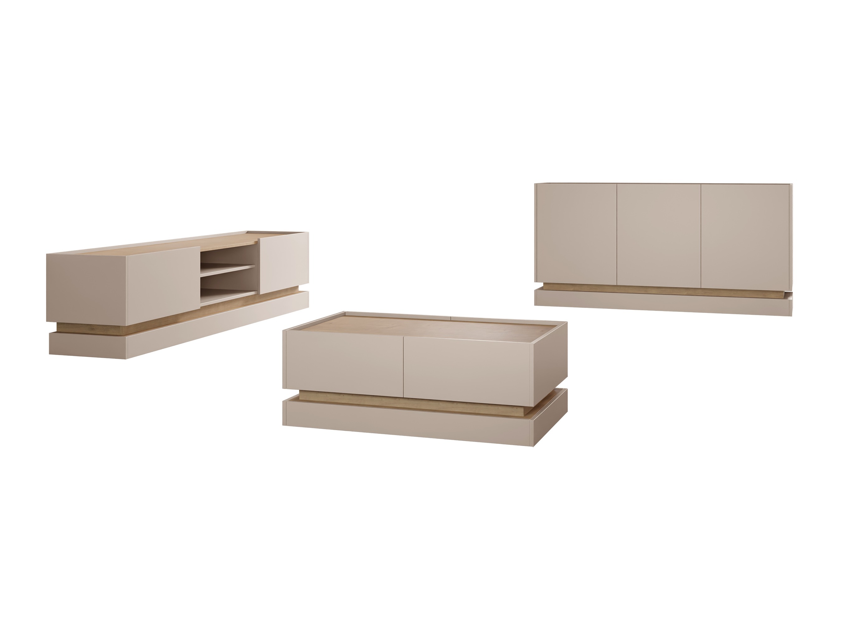 Viesistabas komplekts Comfivo Tilia (Kašmirs + Ozols)