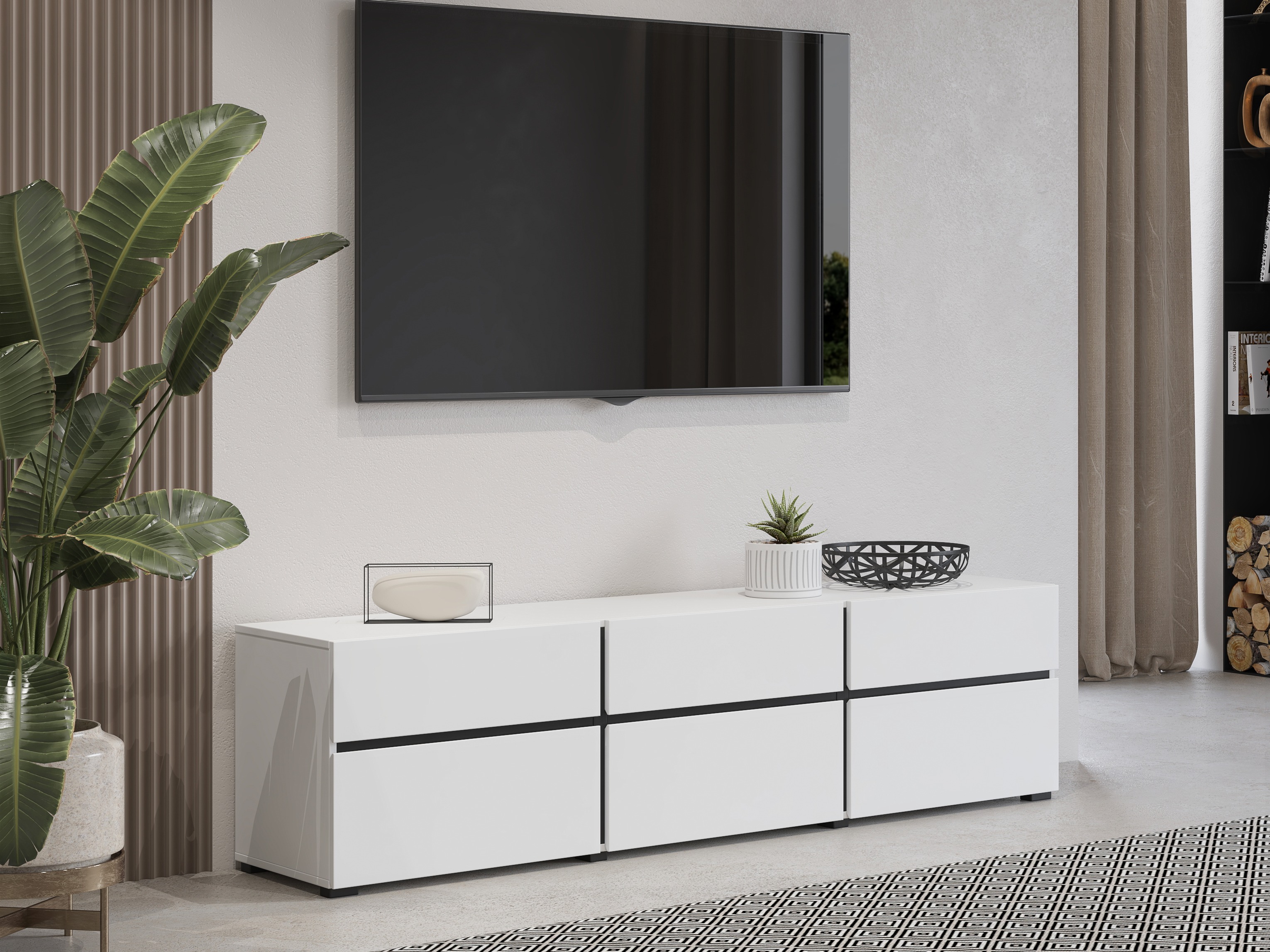 TV galds Alfere 102 (Balts)