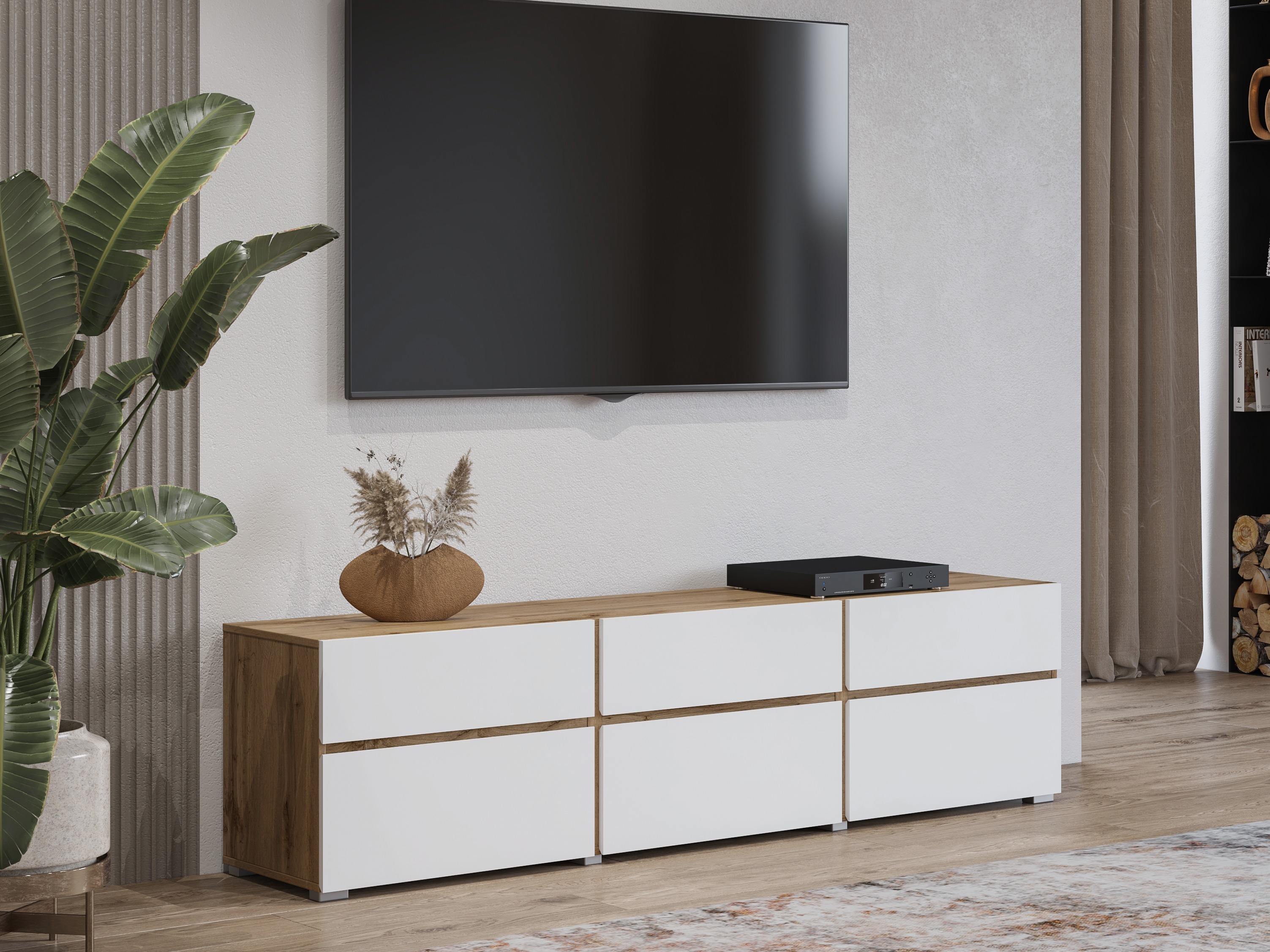TV galds Alfere 102 (Votan ozols + Balts)