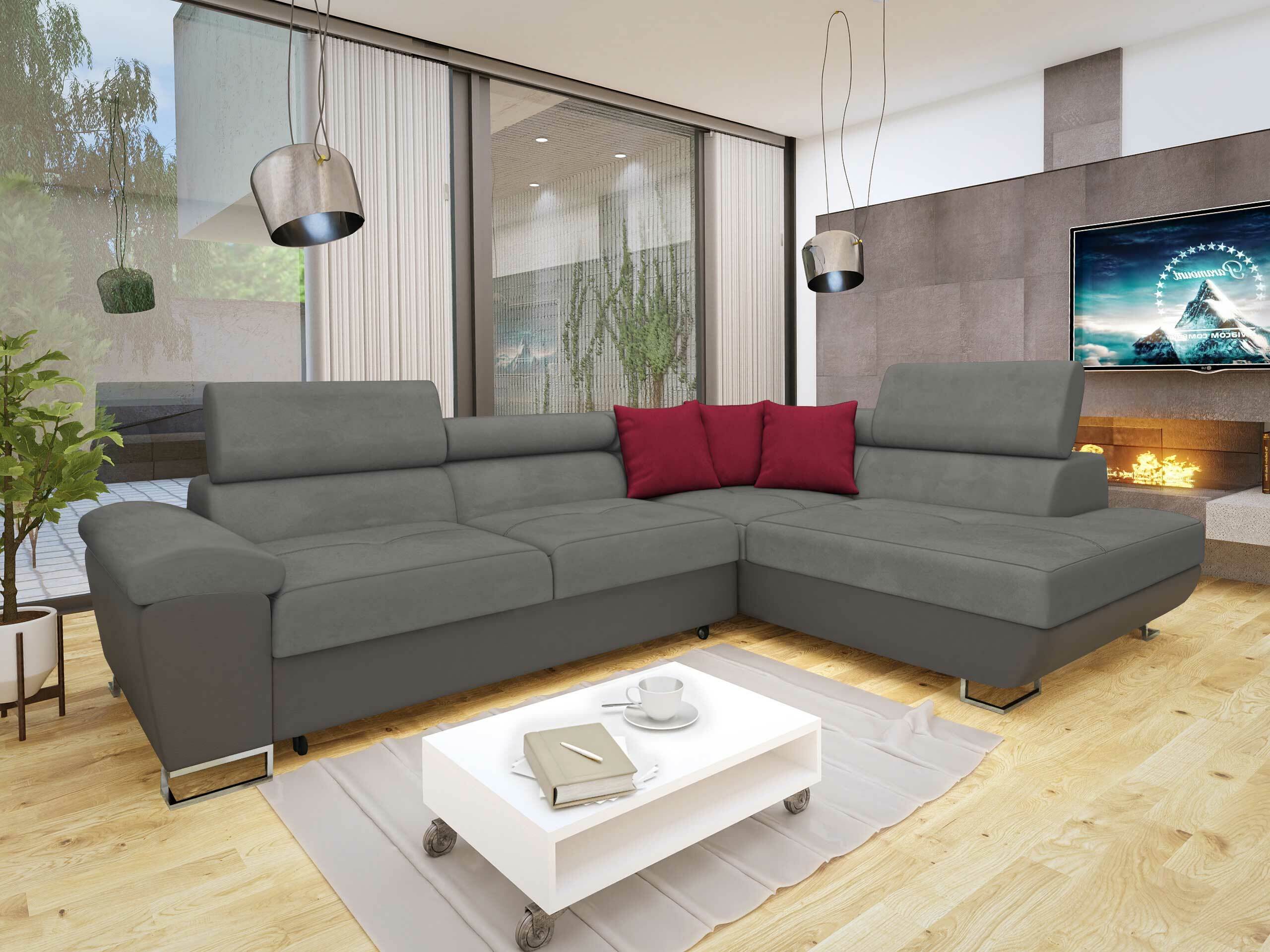 Stūra dīvāns Comfivo Ruta II (Soft 029 + Uttario Velvet 2971 + Kronos 02)