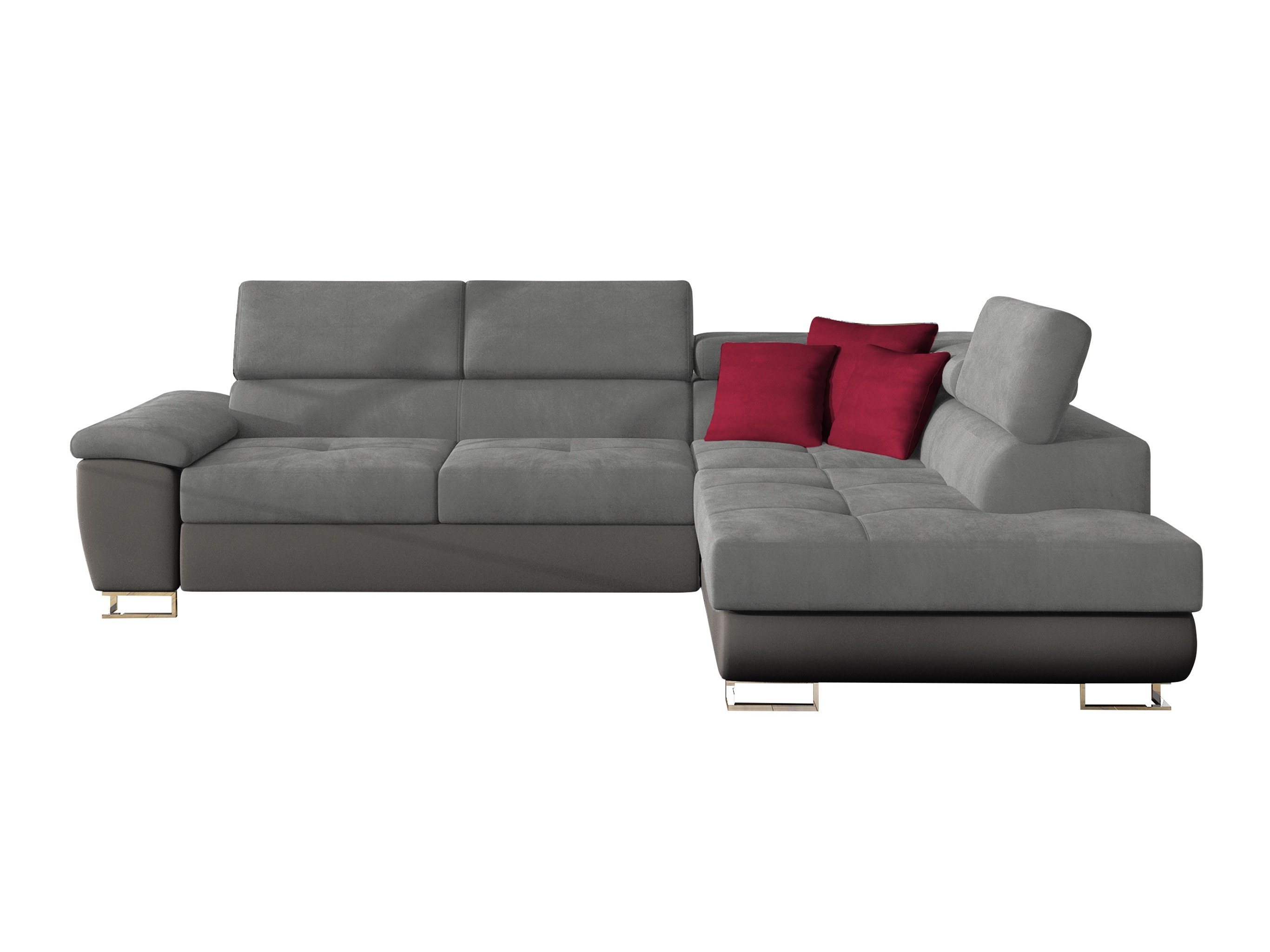 Stūra dīvāns Comfivo Ruta II (Soft 029 + Uttario Velvet 2971 + Kronos 02)