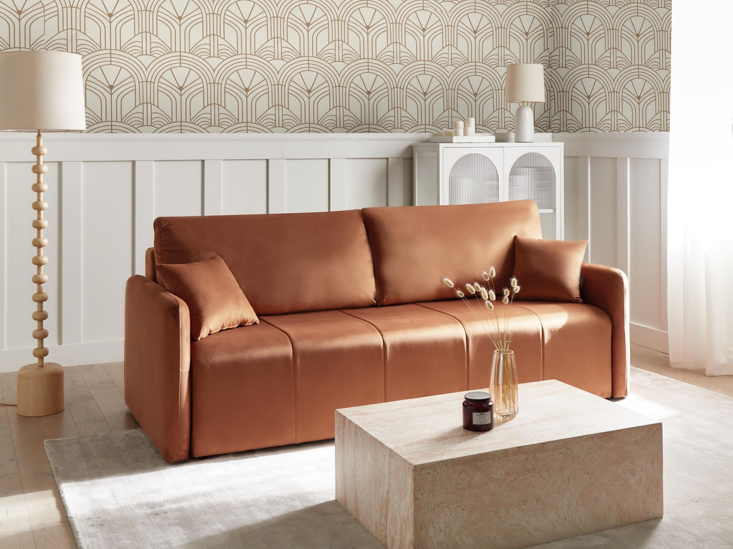 Dīvāns gulta Berwyn 3171 (Brūns)