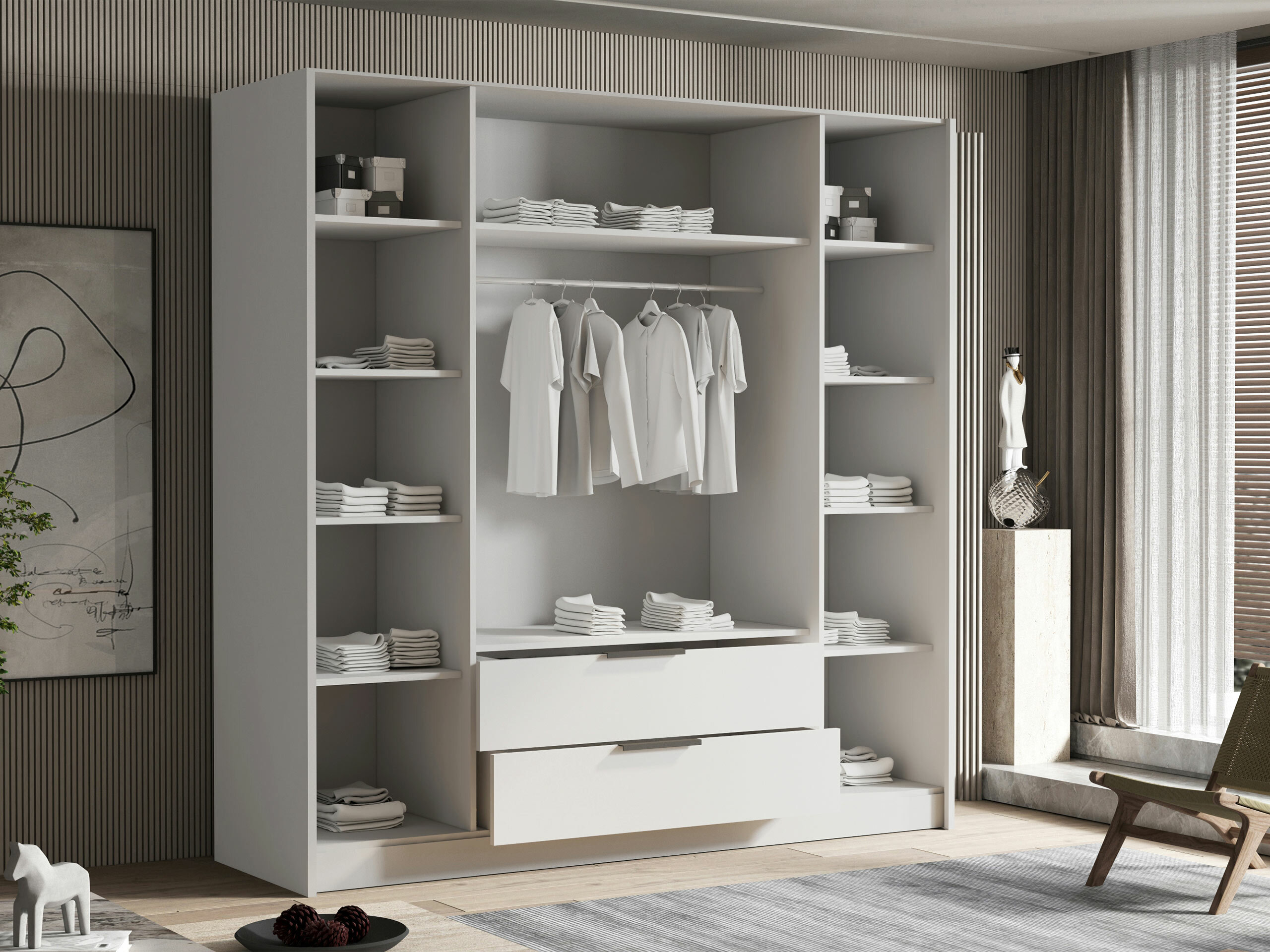 Skapis Closico Cadron II (Balts)