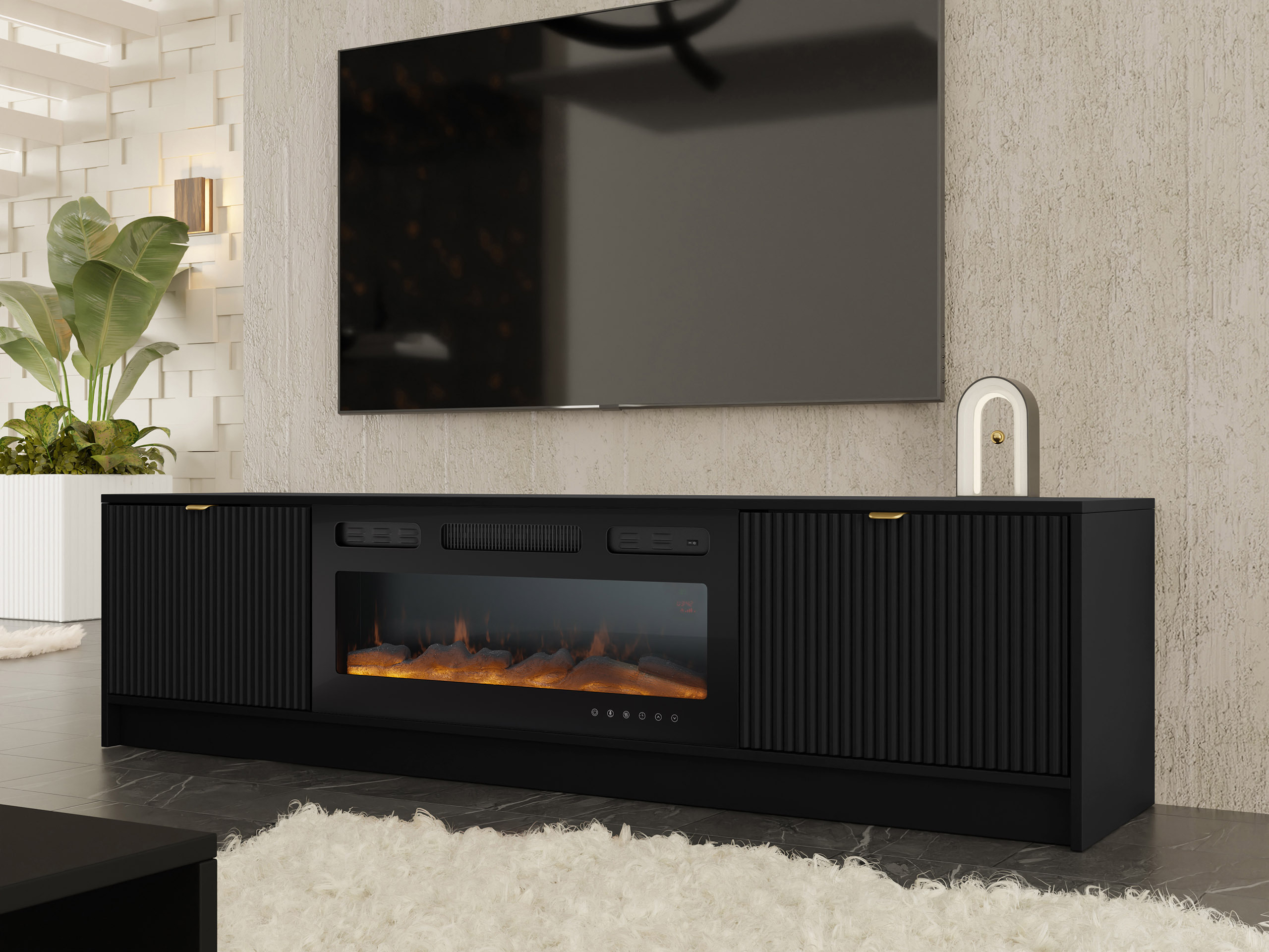 TV galds Comfivo Papilio II (Melns)