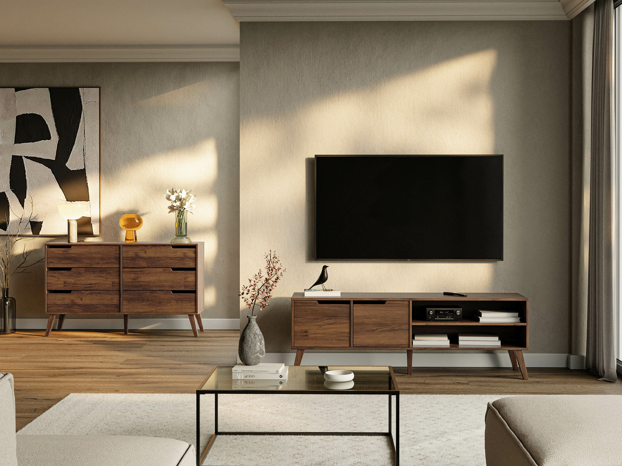 TV galds Otis (Riekstkoks)