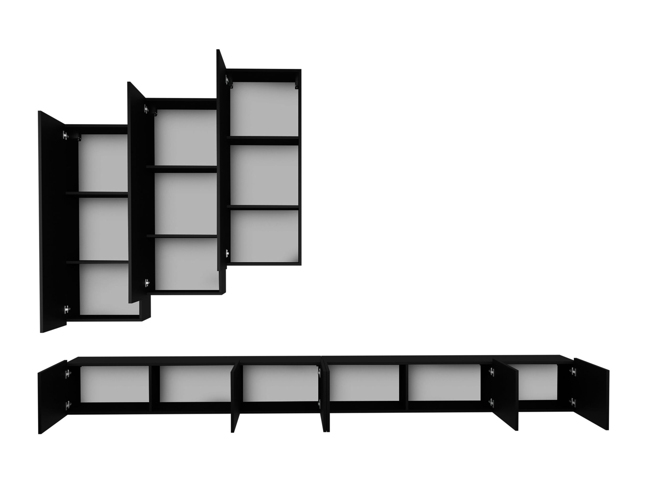 Viesistabas komplekts Remus XX (Melns)
