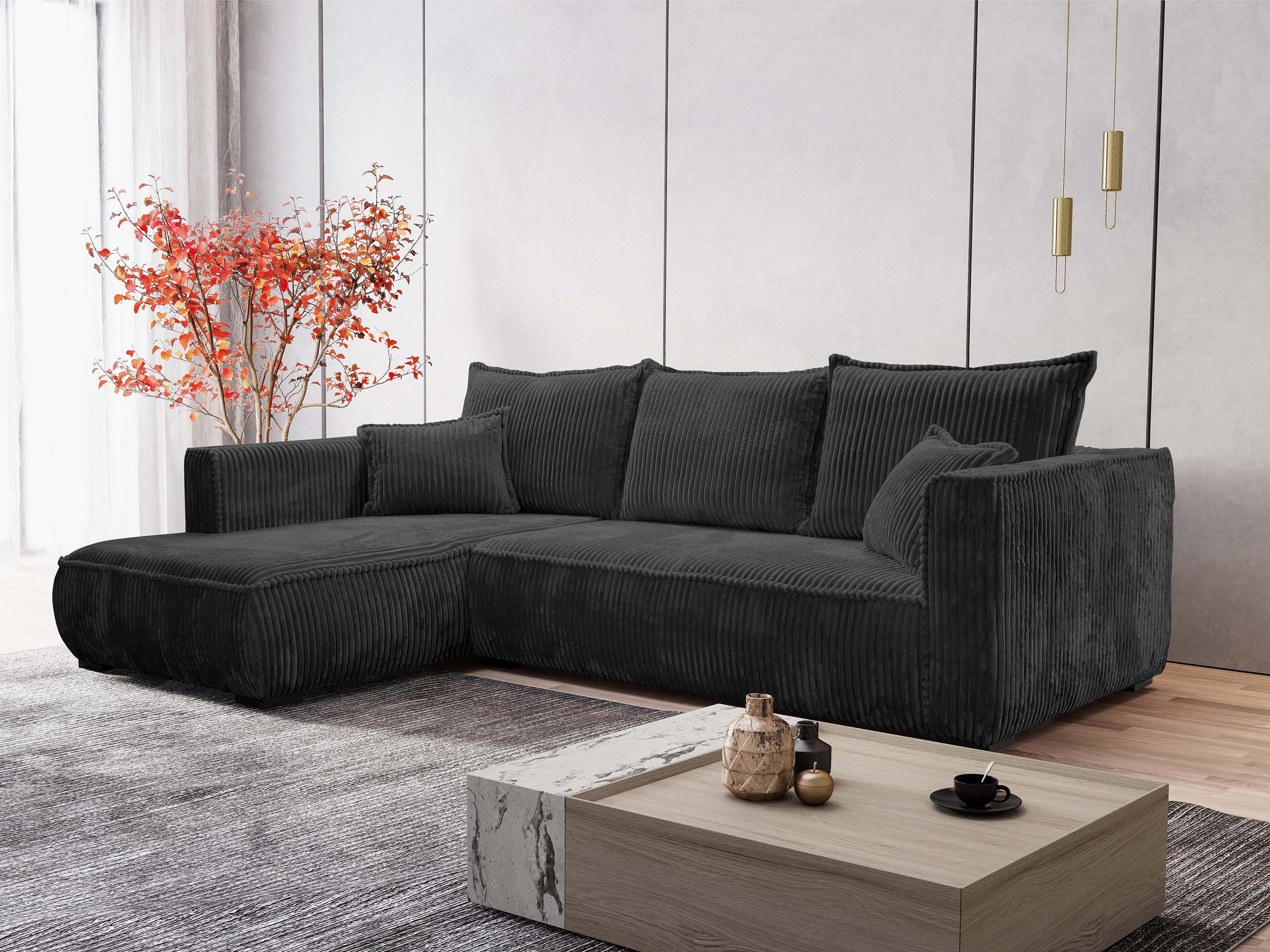 Stūra dīvāns TrendyNest Circas (Tilia 100)