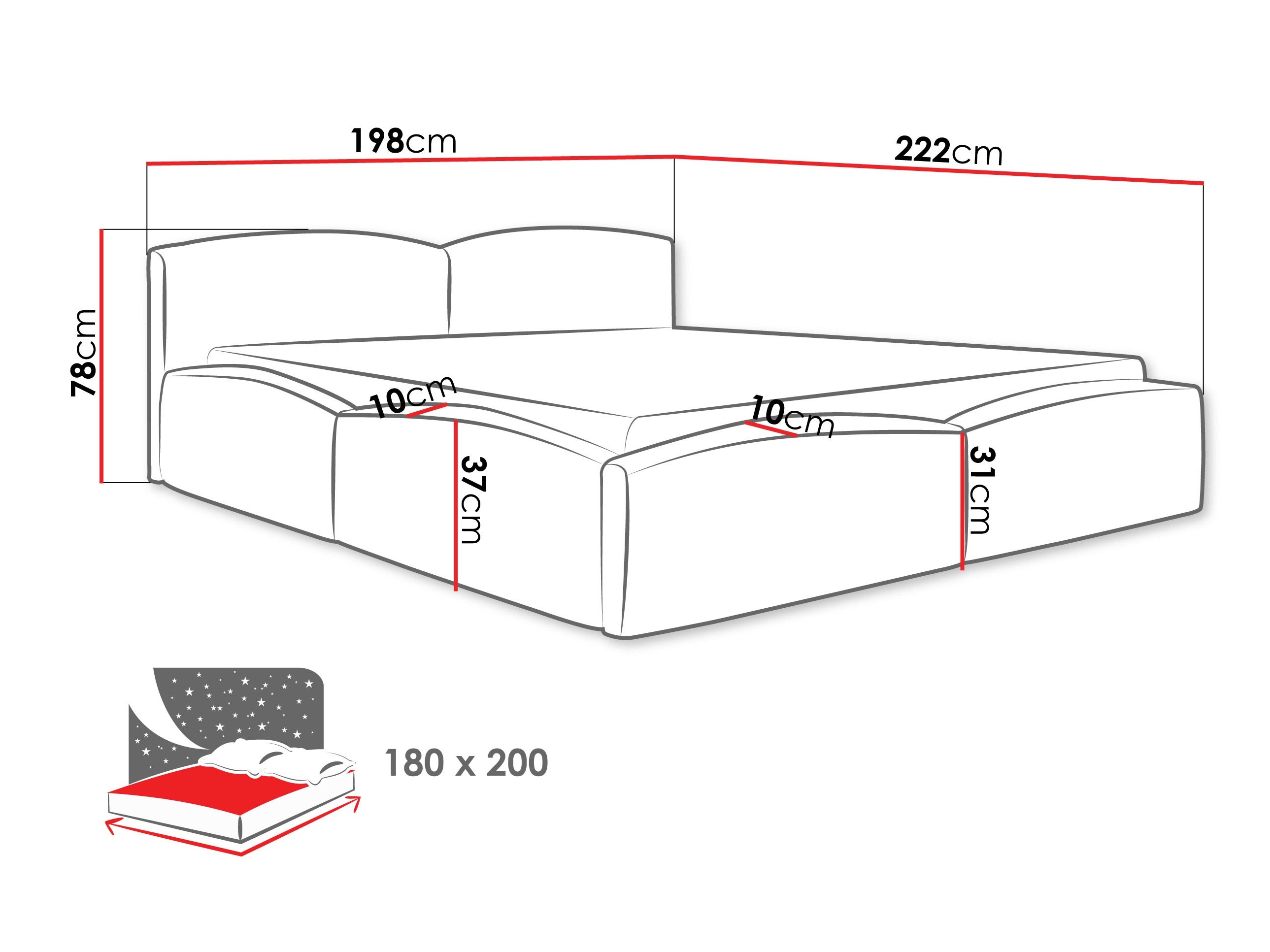 Gulta TrendyNest Titis (Lumo 30)