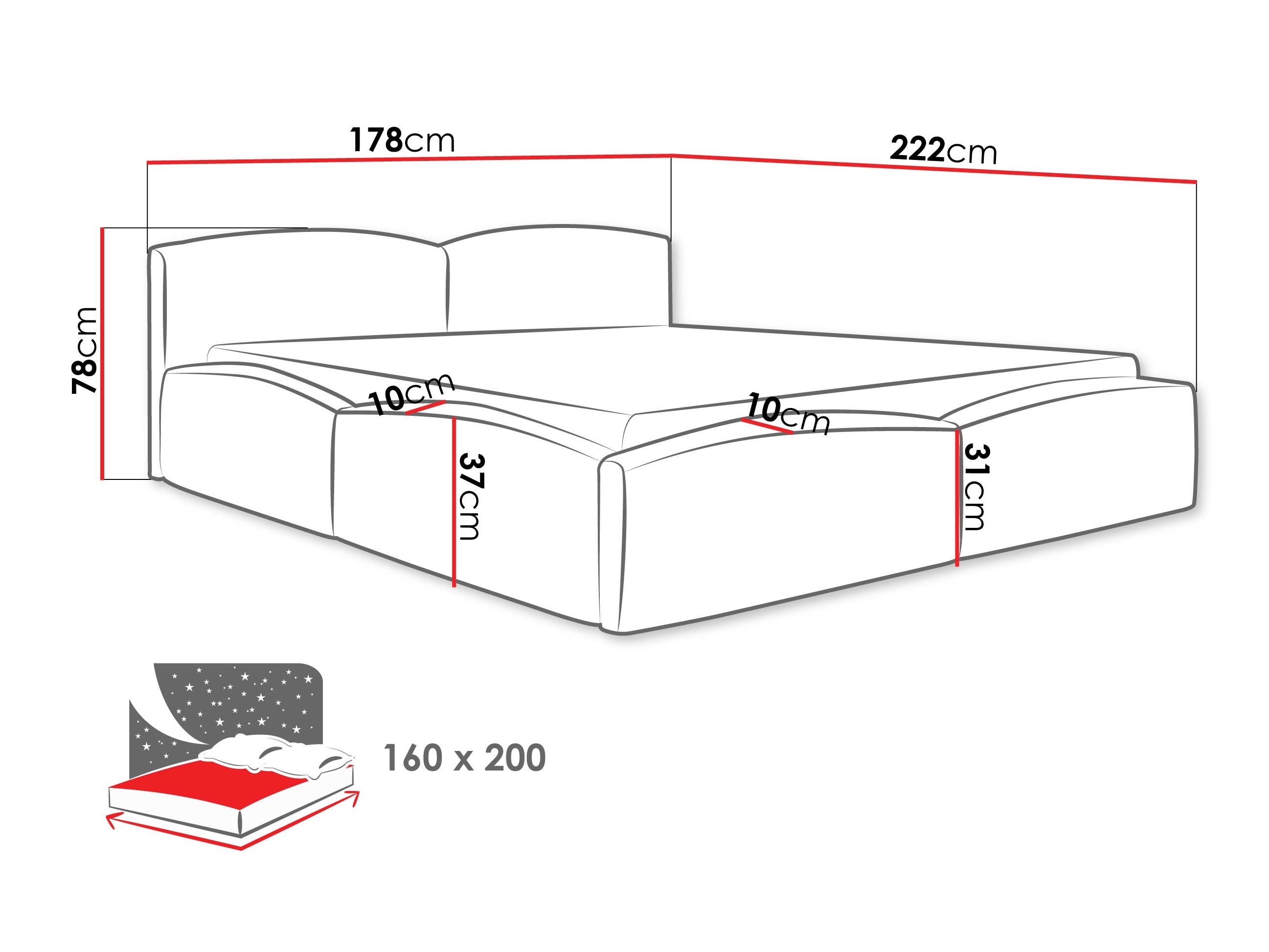 Gulta TrendyNest Titis (Lumo 40)