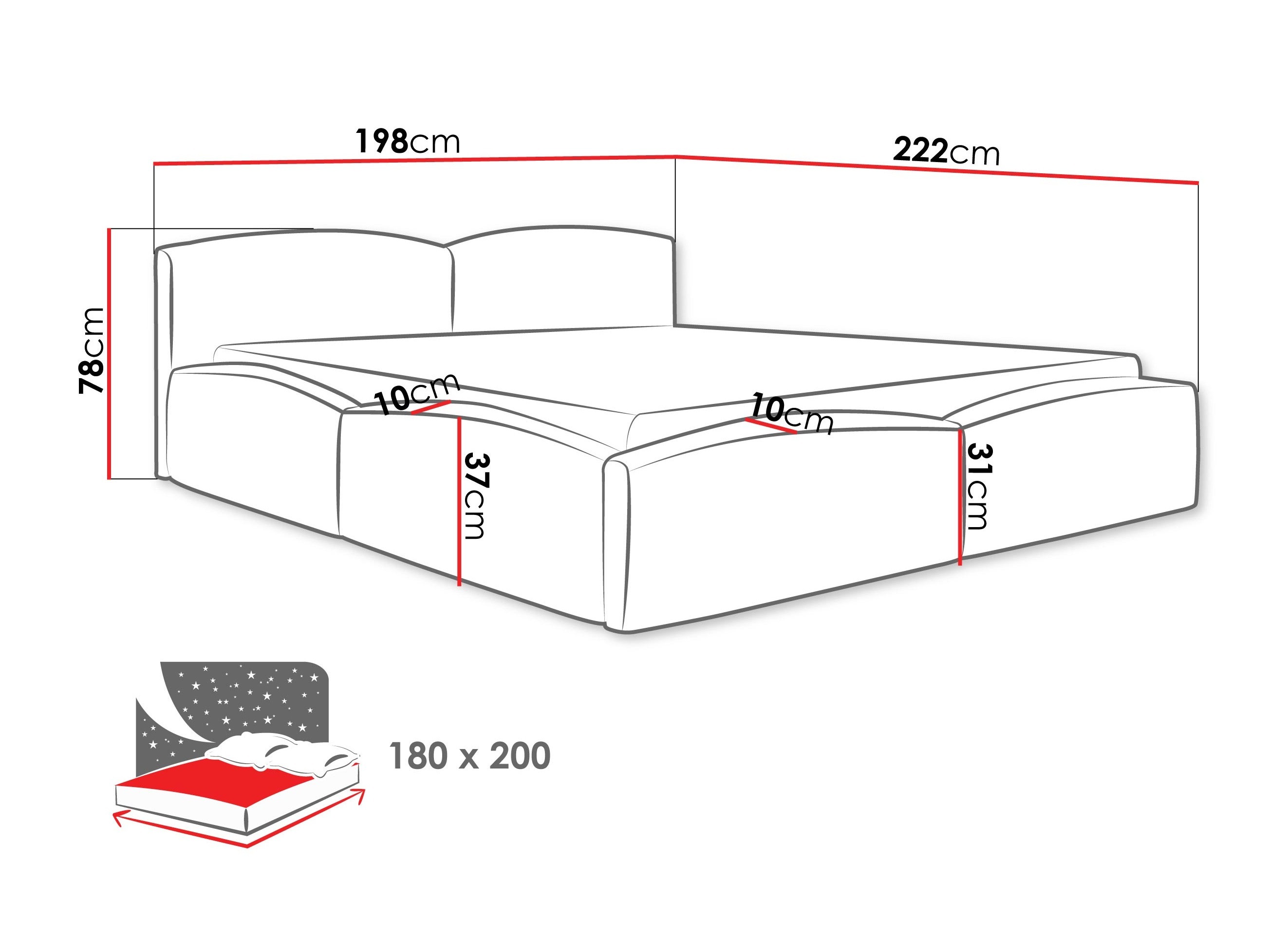 Gulta TrendyNest Titis (Lumo 40)